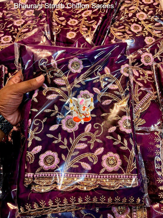 Bhaurani Stmsb Chiffon Sarees