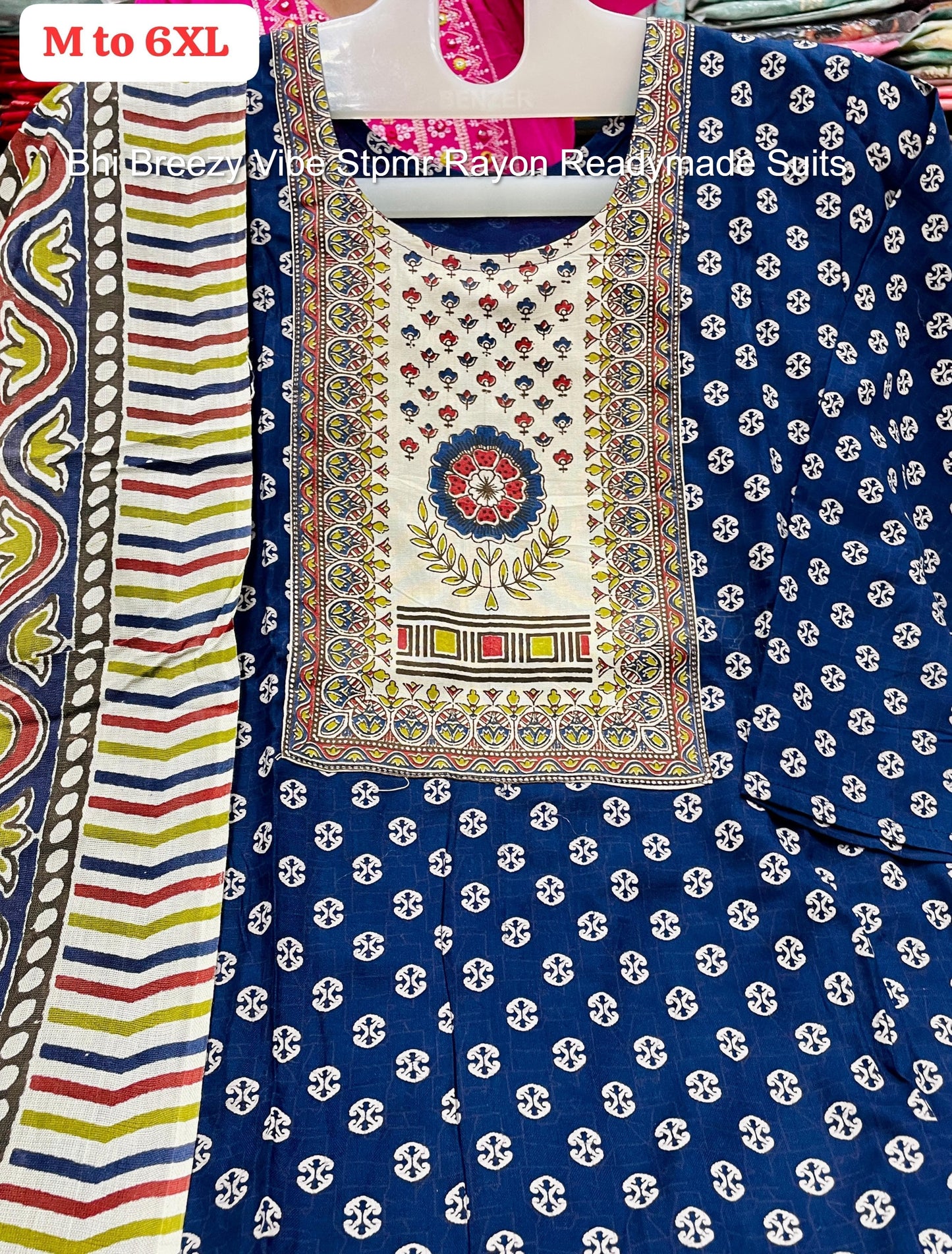 Bhi Breezy Vibe Stpmr Rayon Readymade Suits