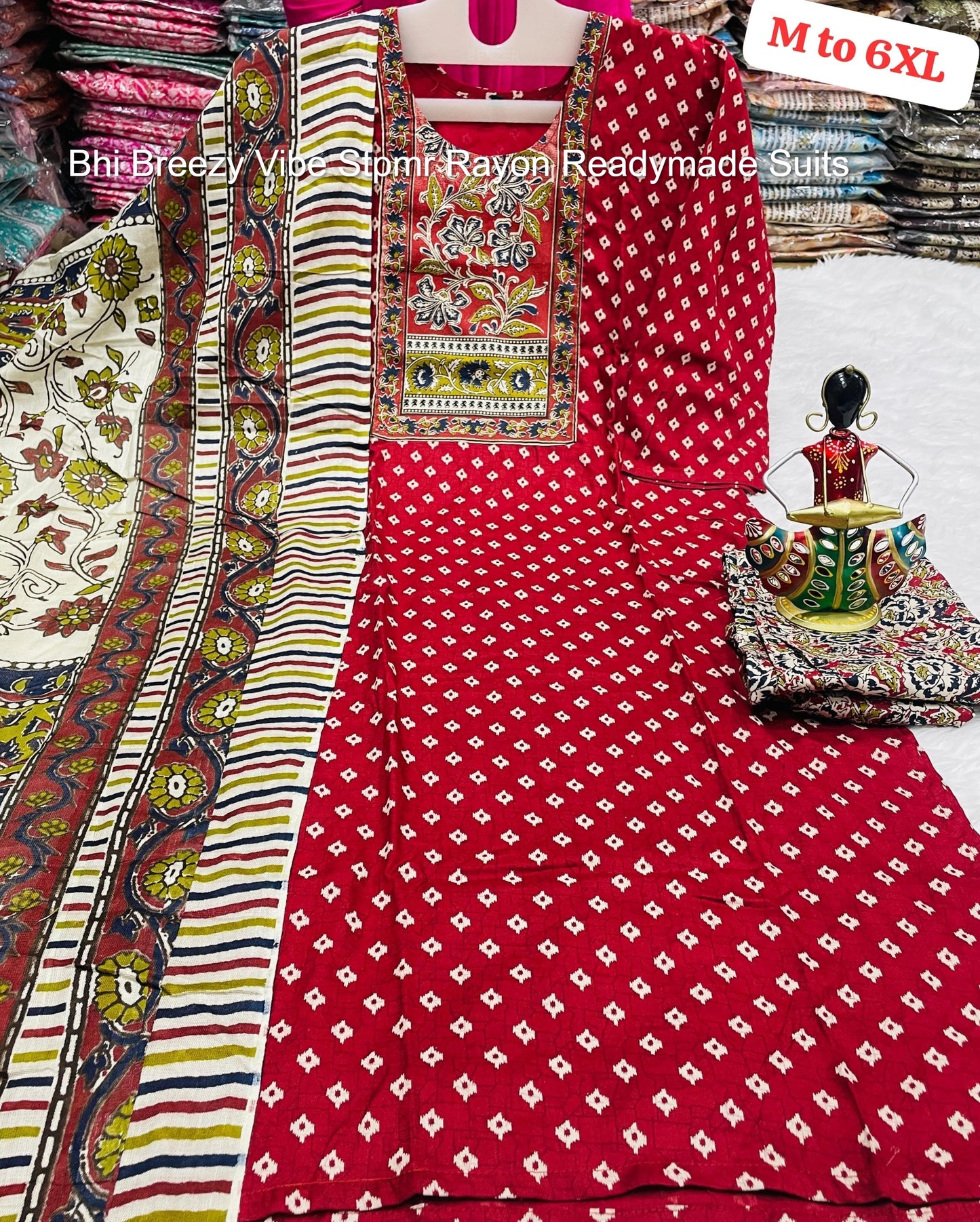 Bhi Breezy Vibe Stpmr Rayon Readymade Suits