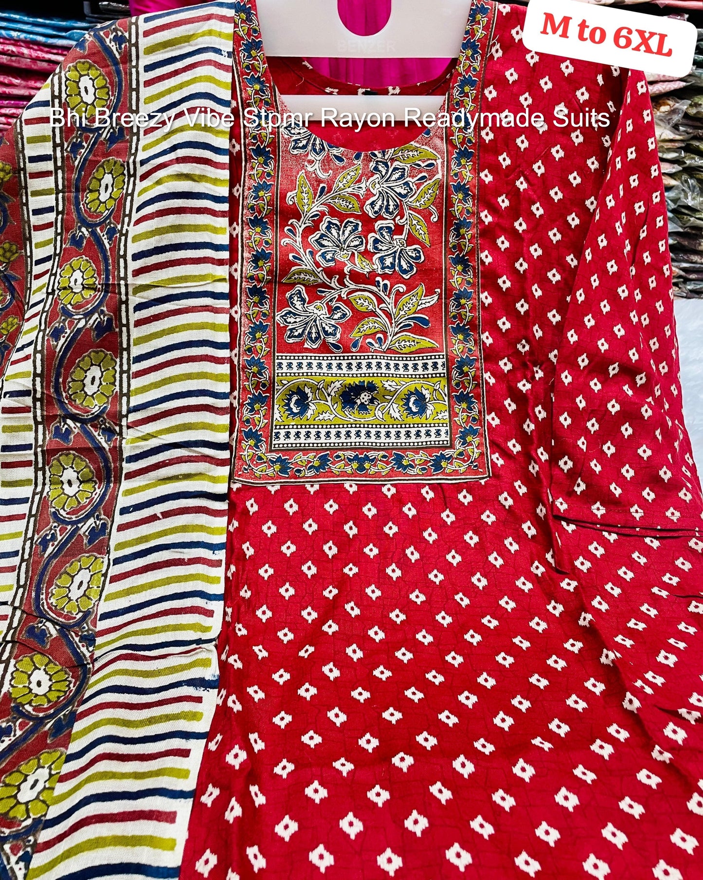 Bhi Breezy Vibe Stpmr Rayon Readymade Suits