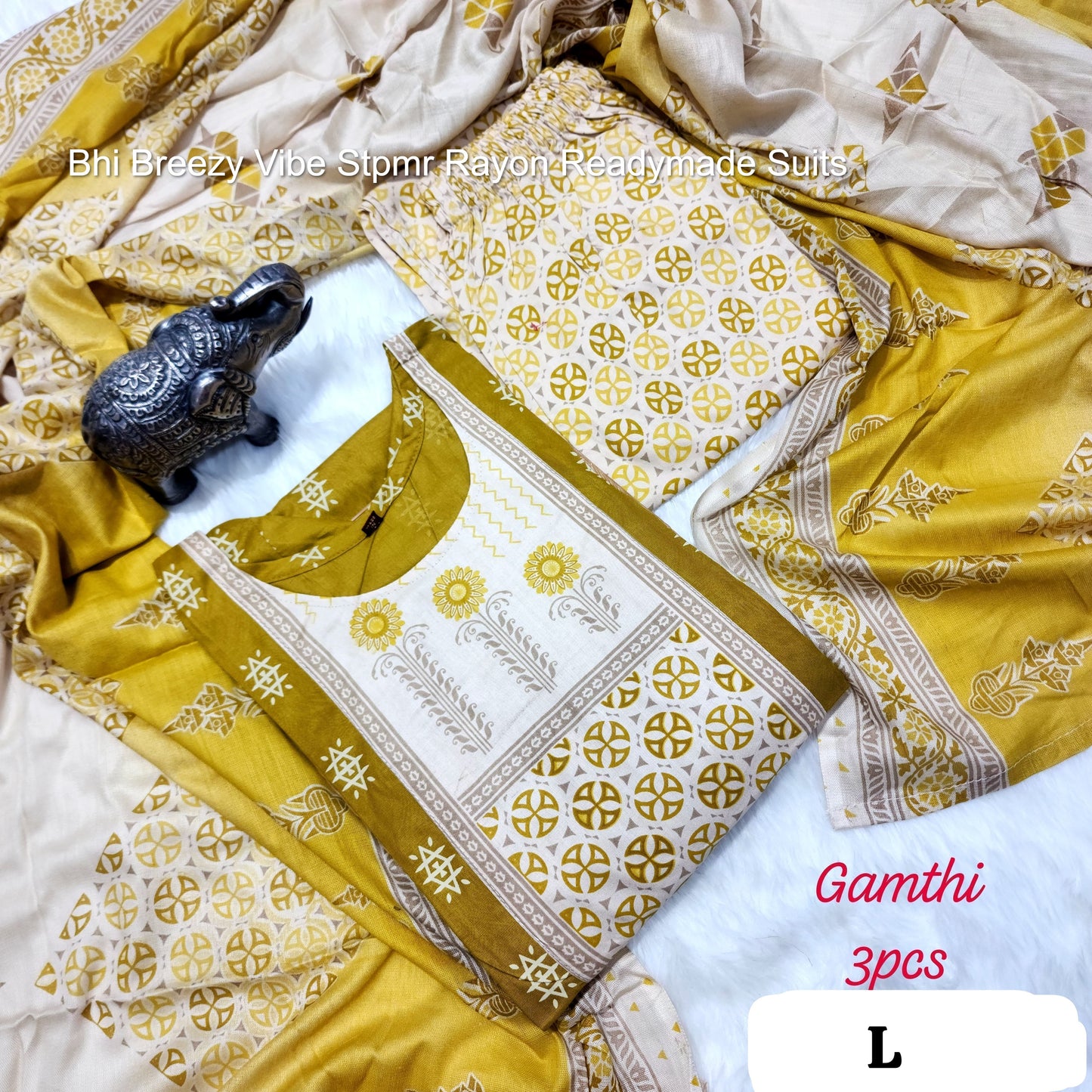 Bhi Breezy Vibe Stpmr Rayon Readymade Suits