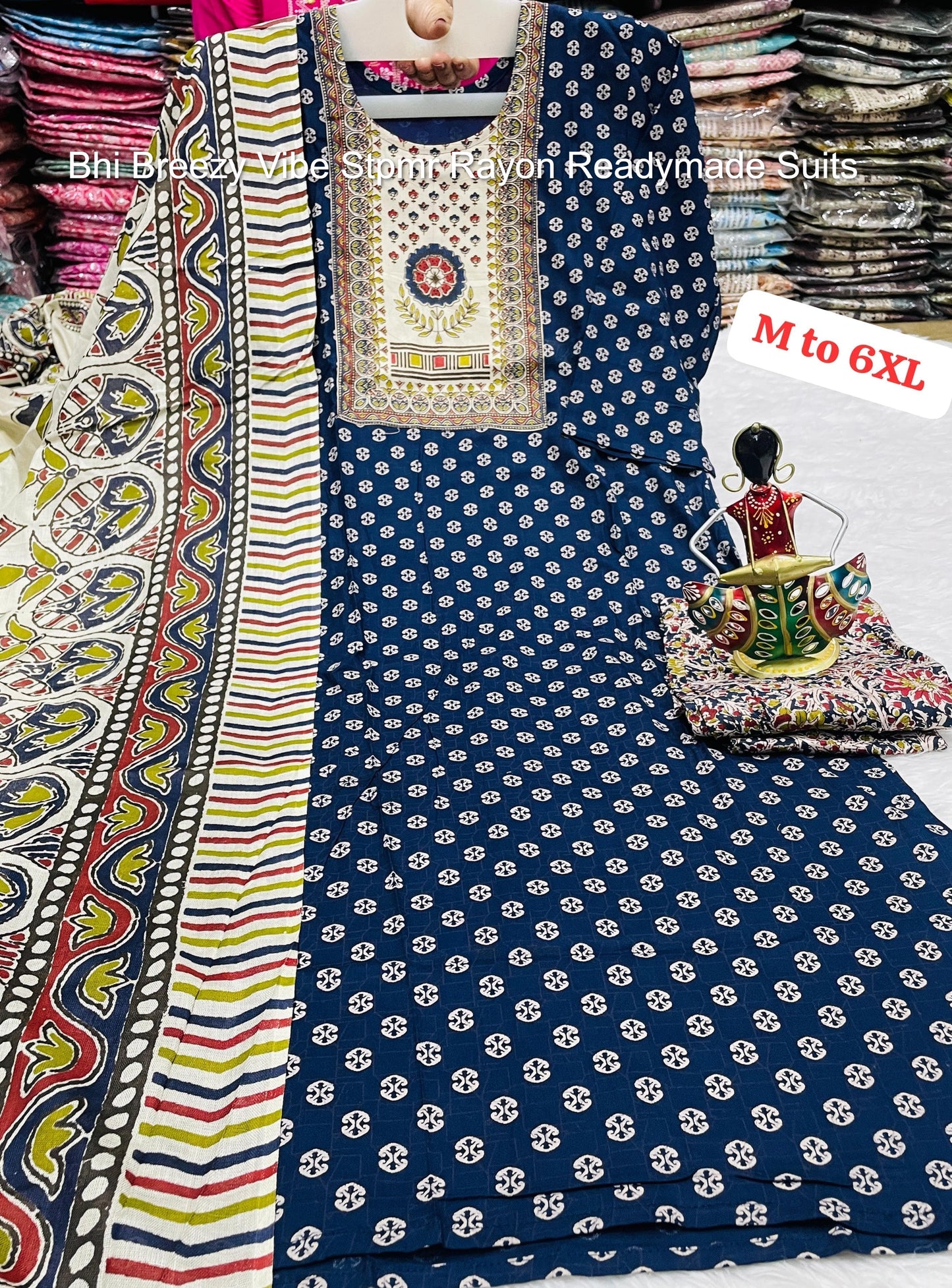 Bhi Breezy Vibe Stpmr Rayon Readymade Suits