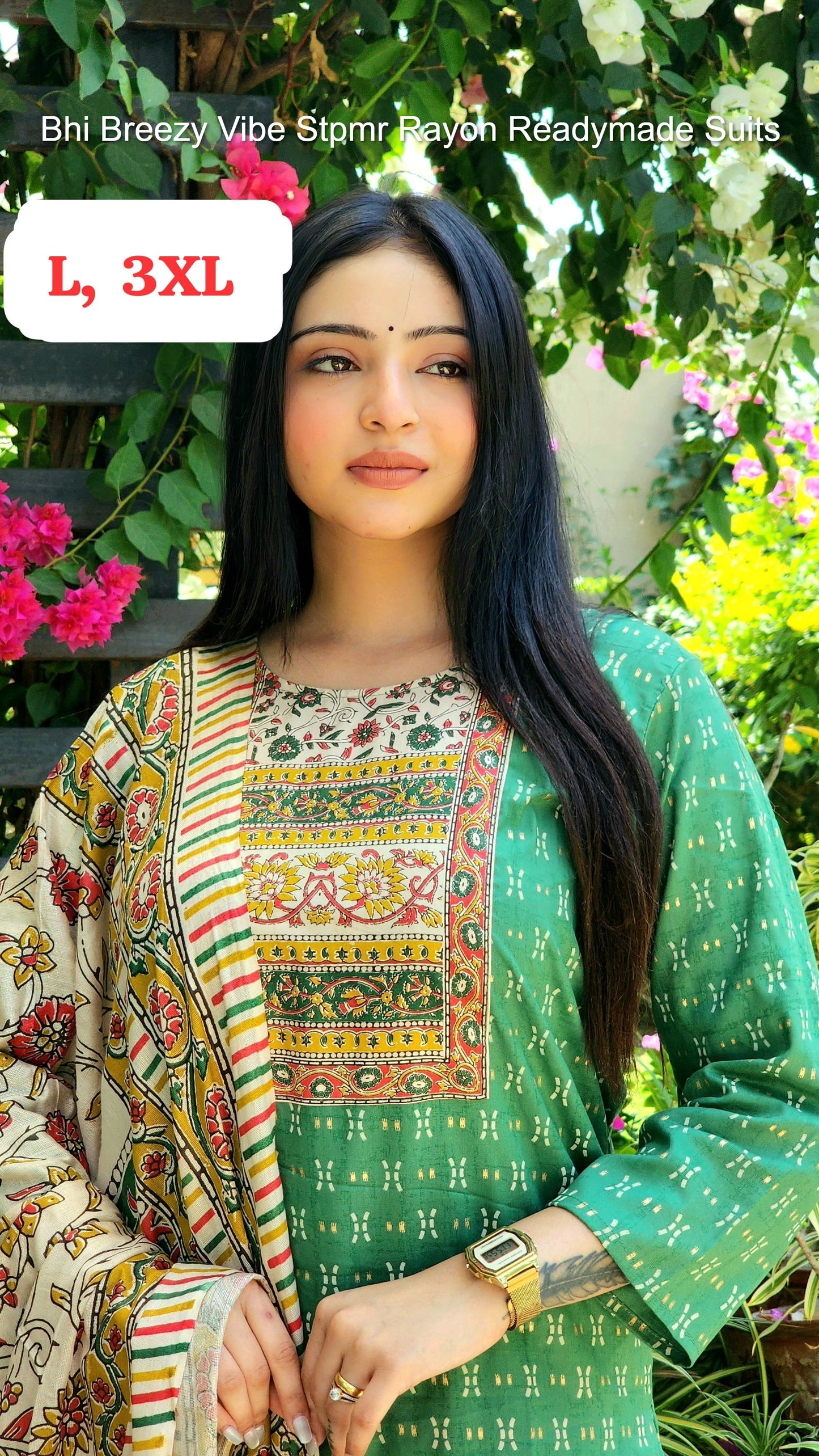 Bhi Breezy Vibe Stpmr Rayon Readymade Suits