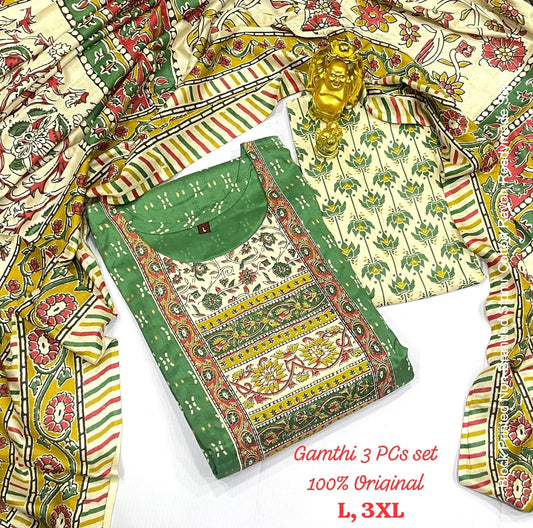 Block Printed Non-Branded Stpmr Cotton Rayon Readymade Suits