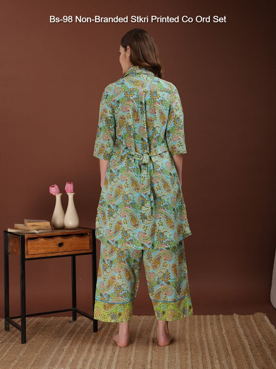 Bs-98 Non-Branded Stkri Printed Co Ord Set