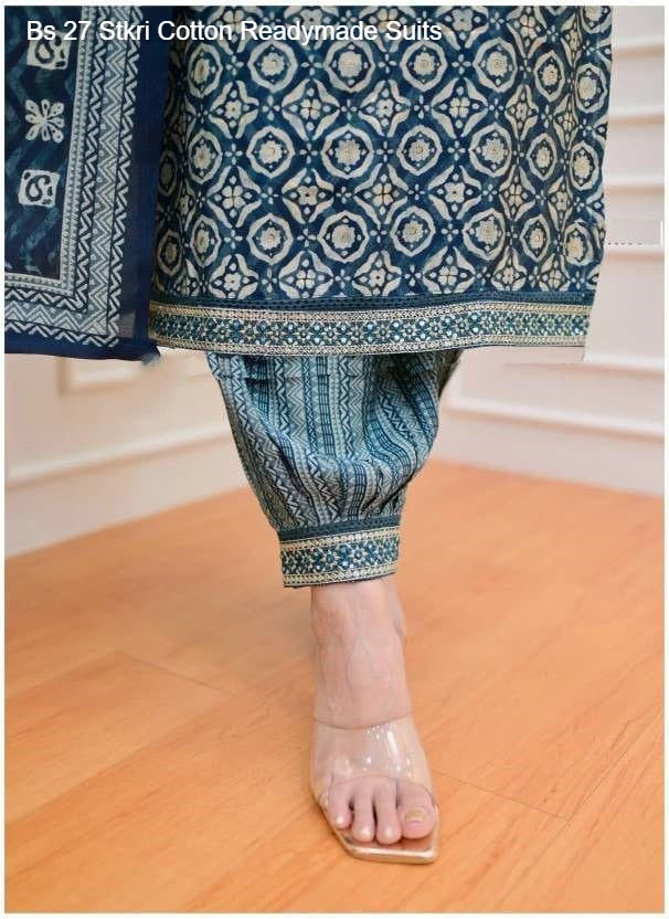 Bs 27 Stkri Cotton Readymade Suits