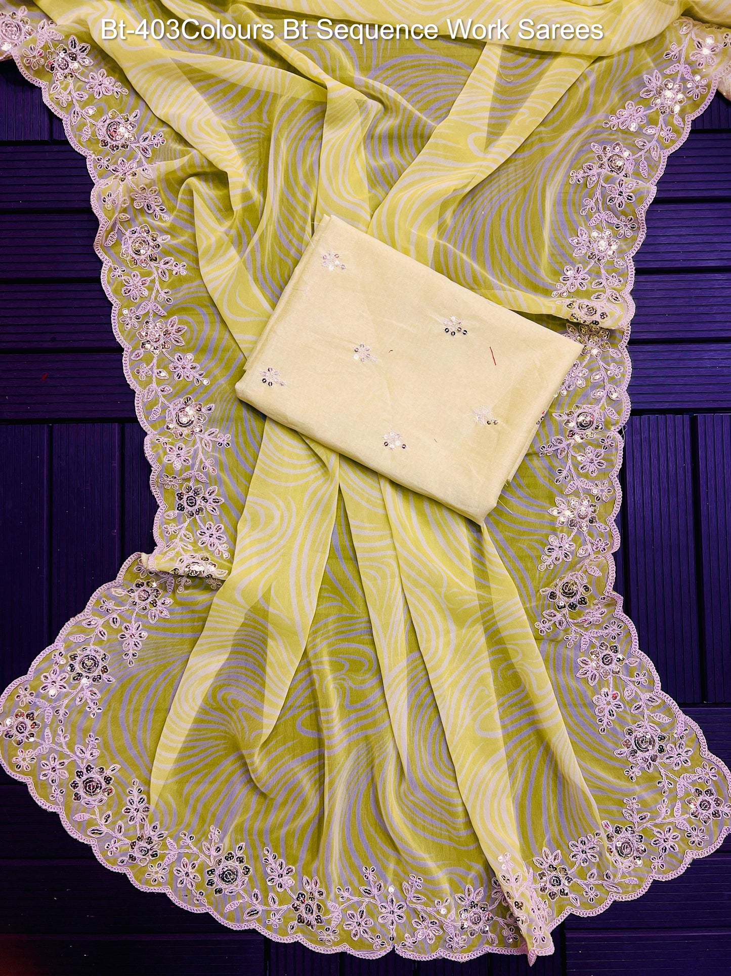 Bt-403Colours Bt Sequence Work Sarees