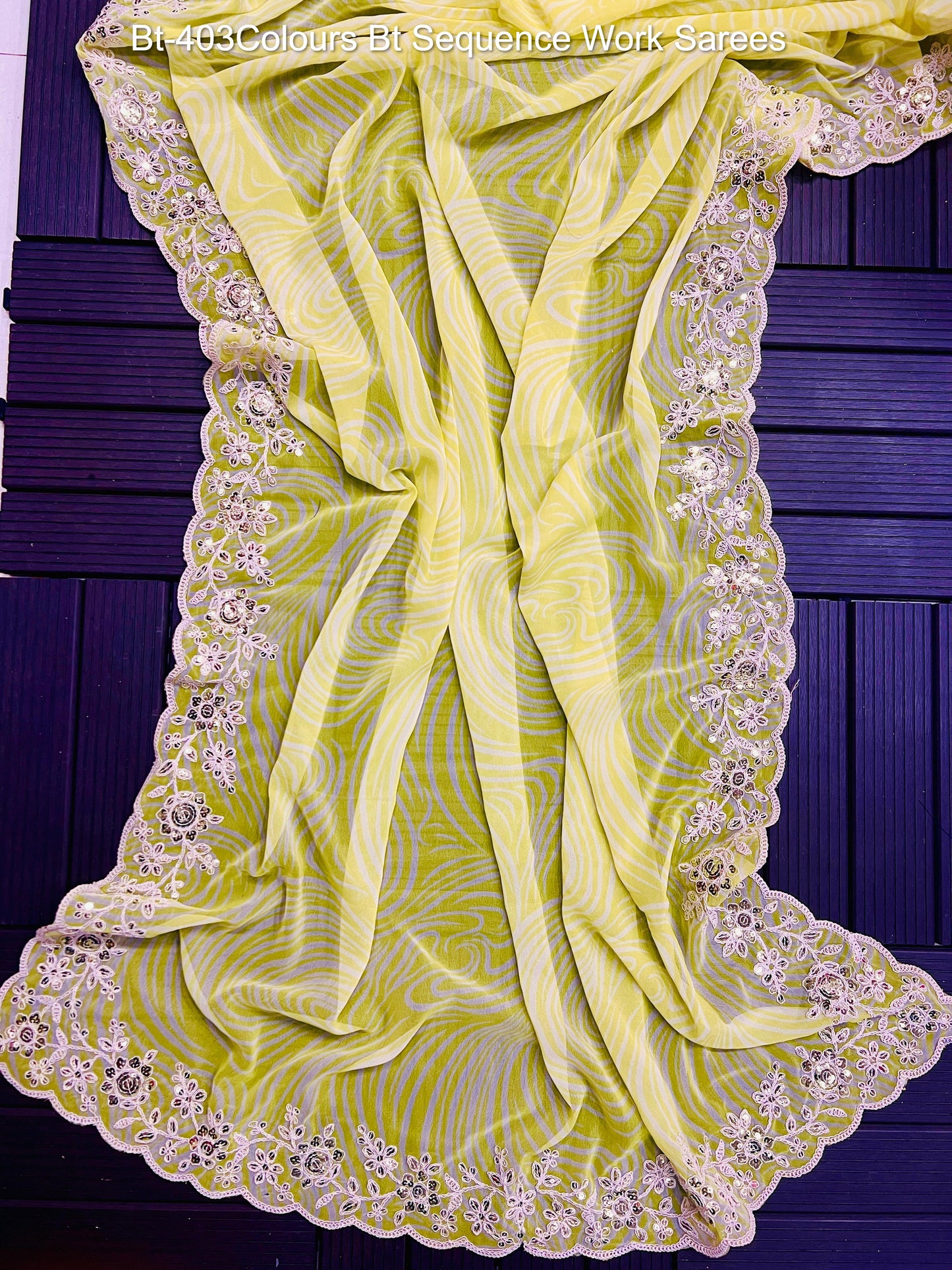 Bt-403Colours Bt Sequence Work Sarees