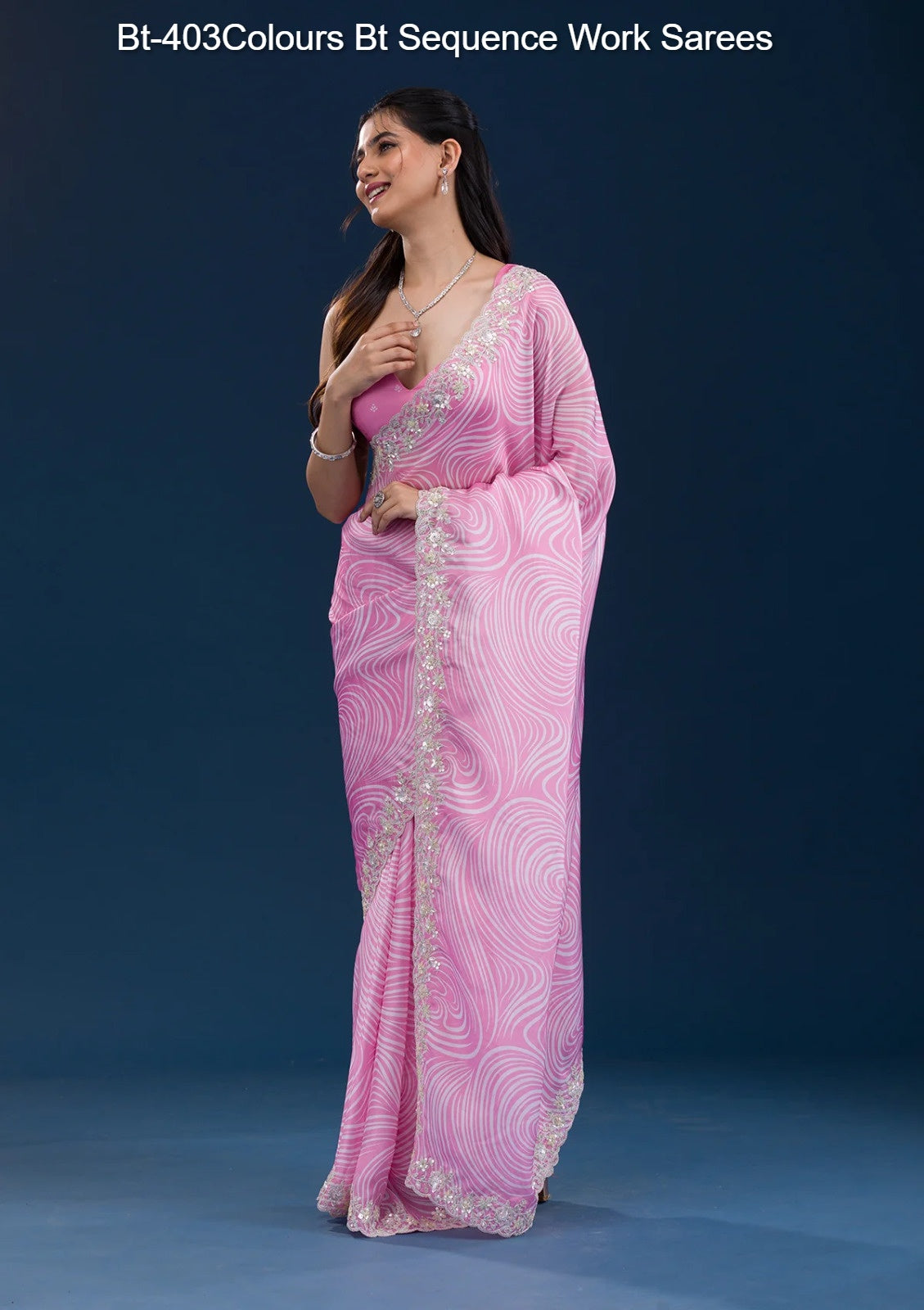 Bt-403Colours Bt Sequence Work Sarees