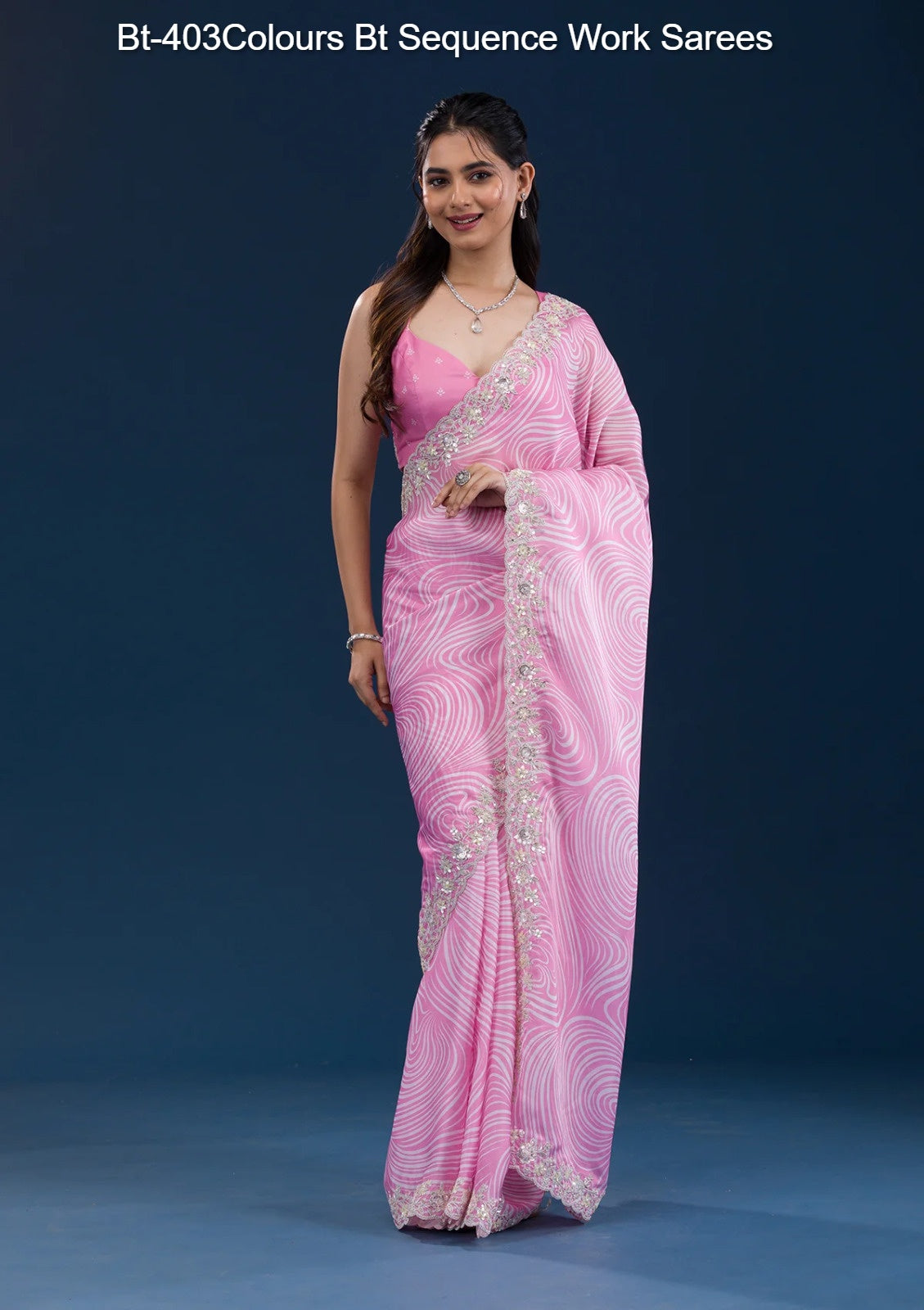 Bt-403Colours Bt Sequence Work Sarees
