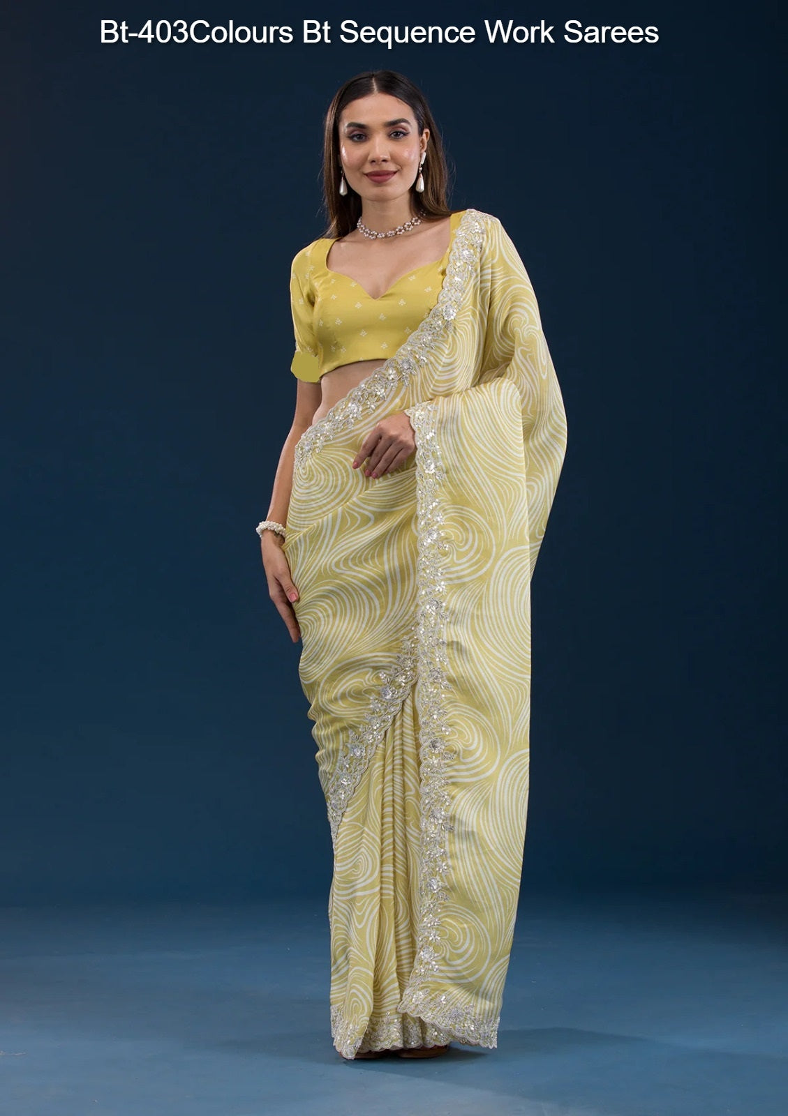 Bt-403Colours Bt Sequence Work Sarees