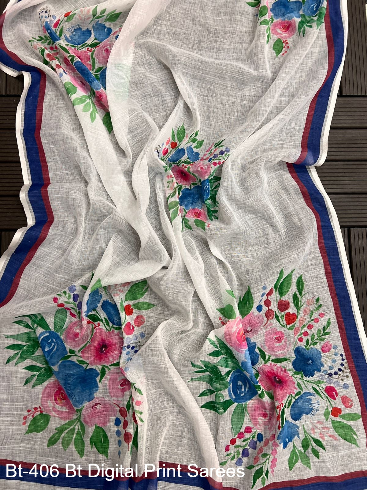Bt-406 Bt Digital Print Sarees