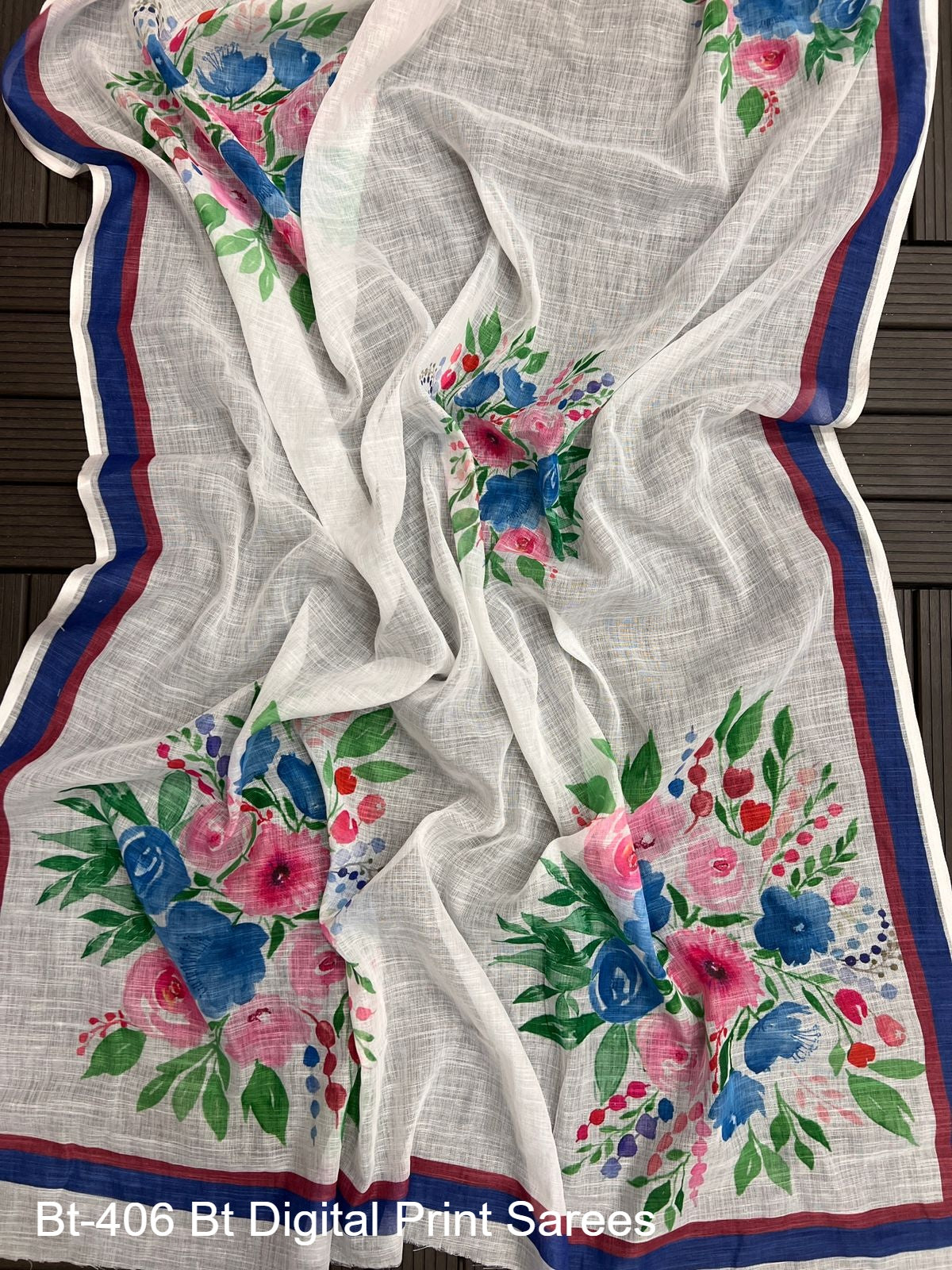 Bt-406 Bt Digital Print Sarees