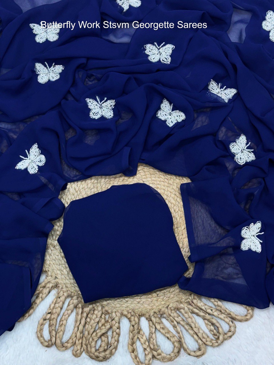 Butterfly Work Stsvm Georgette Sarees