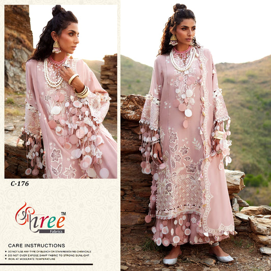 C-176 Shree Fabs Moti Work Pakistani Salwar Suits