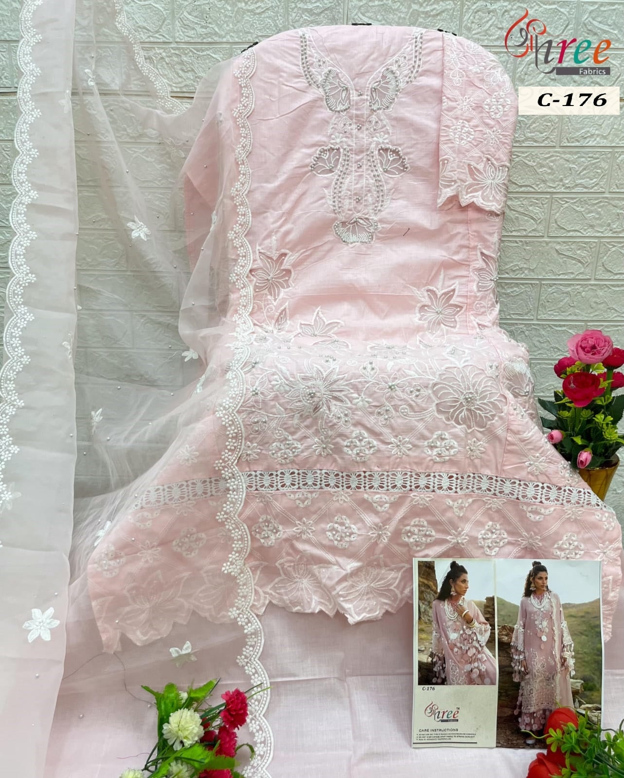 C-176 Shree Fabs Moti Work Pakistani Salwar Suits