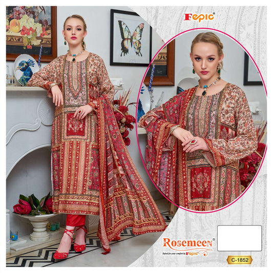 C-1852 Rosemeen Fepic Printed Pakistani Salwar Suits