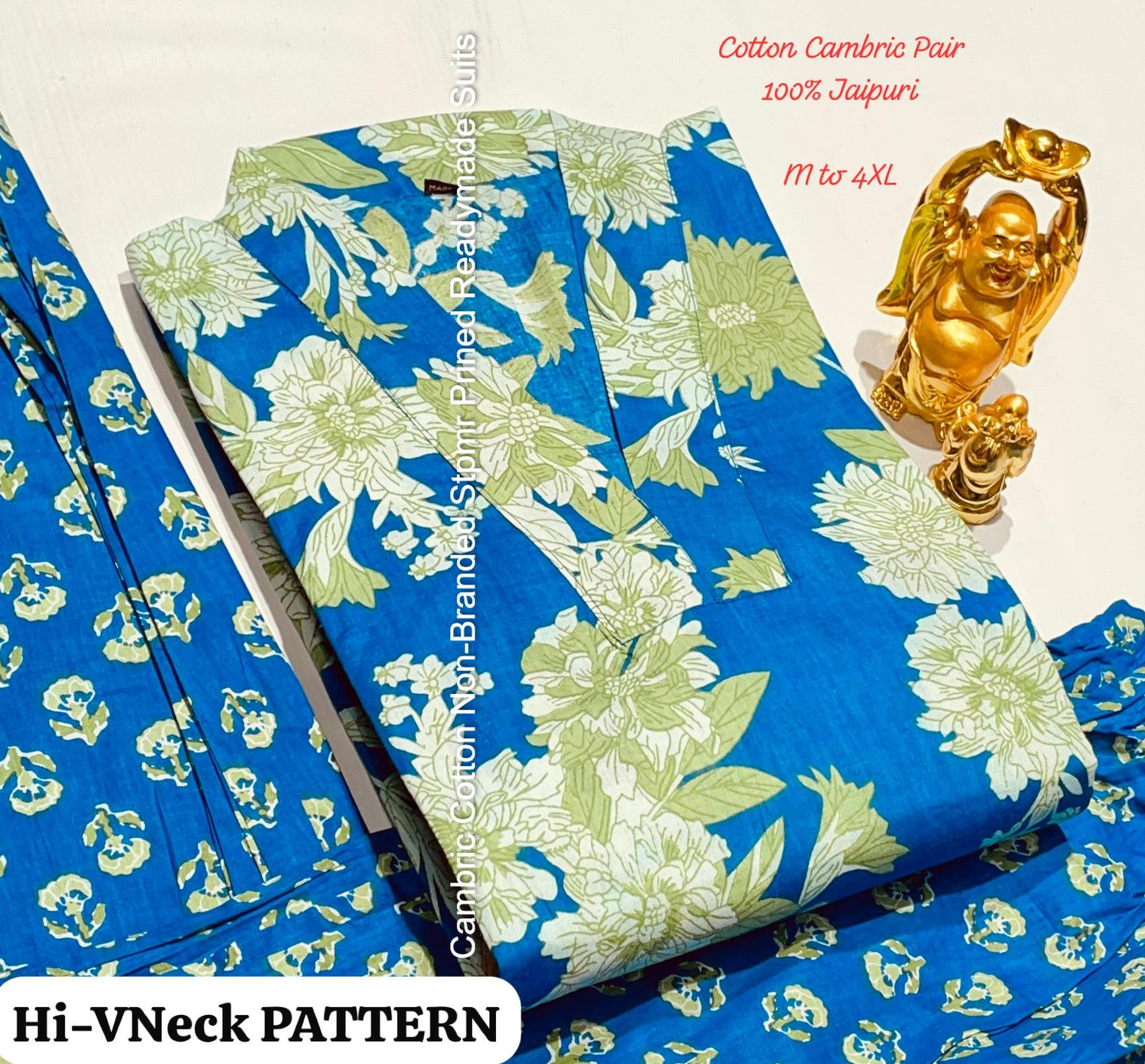 Cambric Cotton Non-Branded Stpmr Prined Readymade Suits