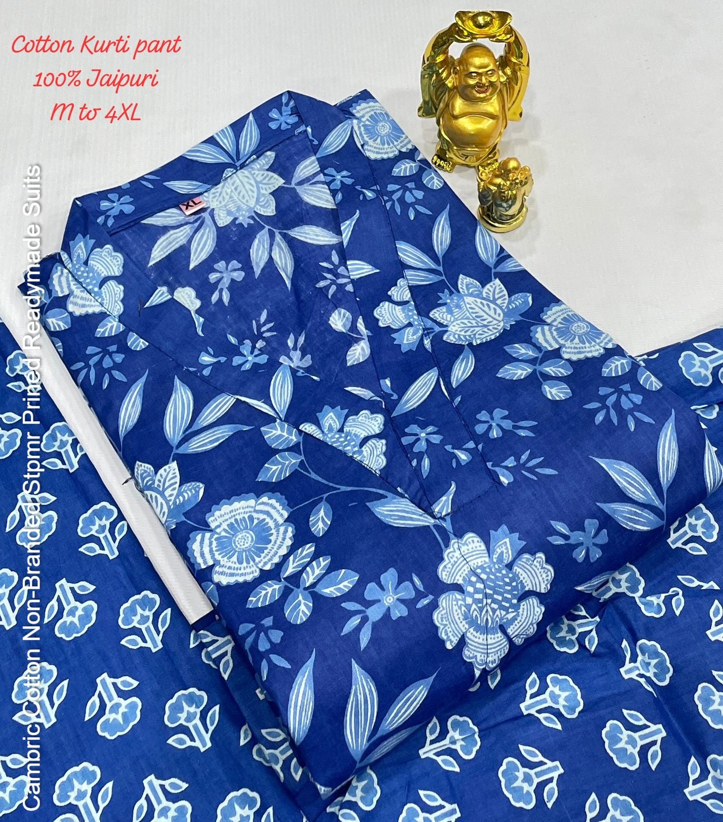 Cambric Cotton Non-Branded Stpmr Prined Readymade Suits