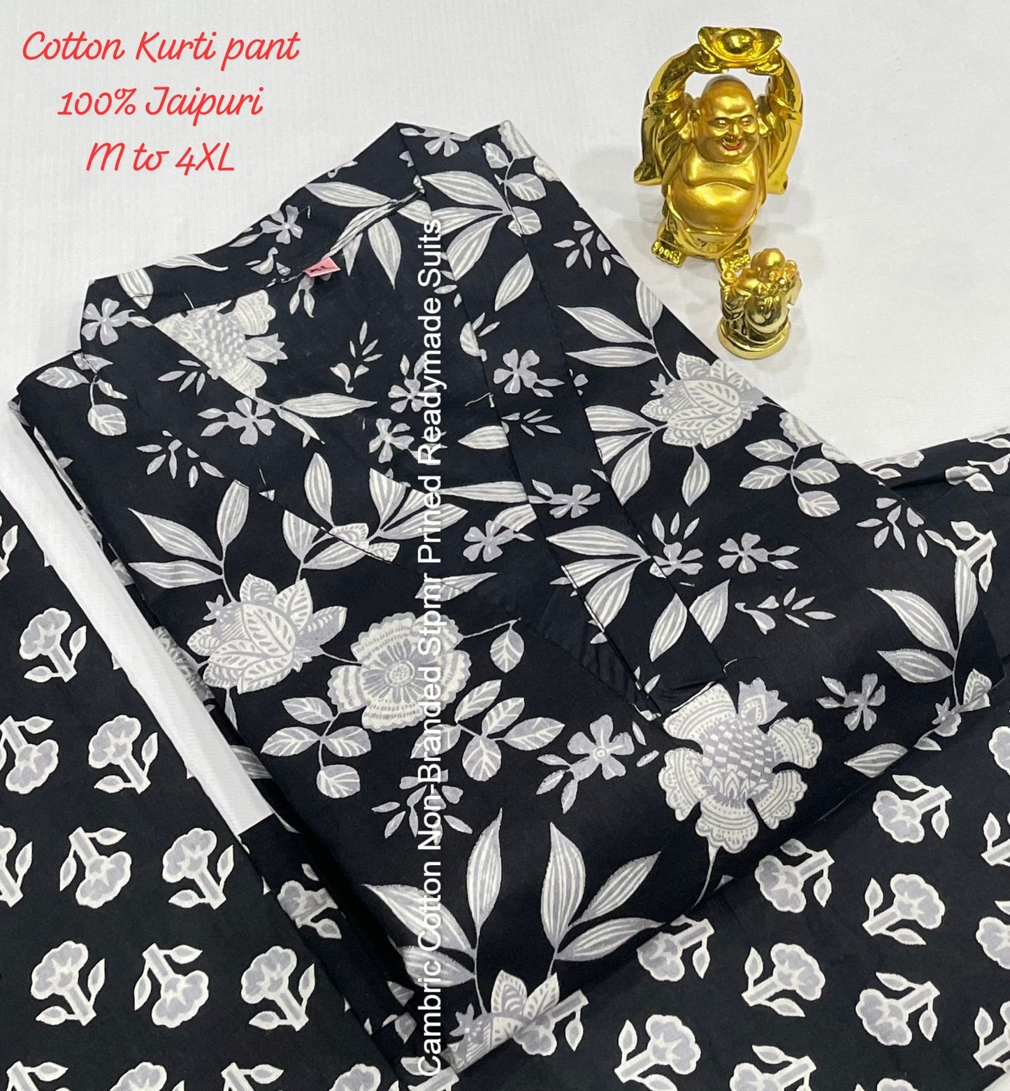 Cambric Cotton Non-Branded Stpmr Prined Readymade Suits