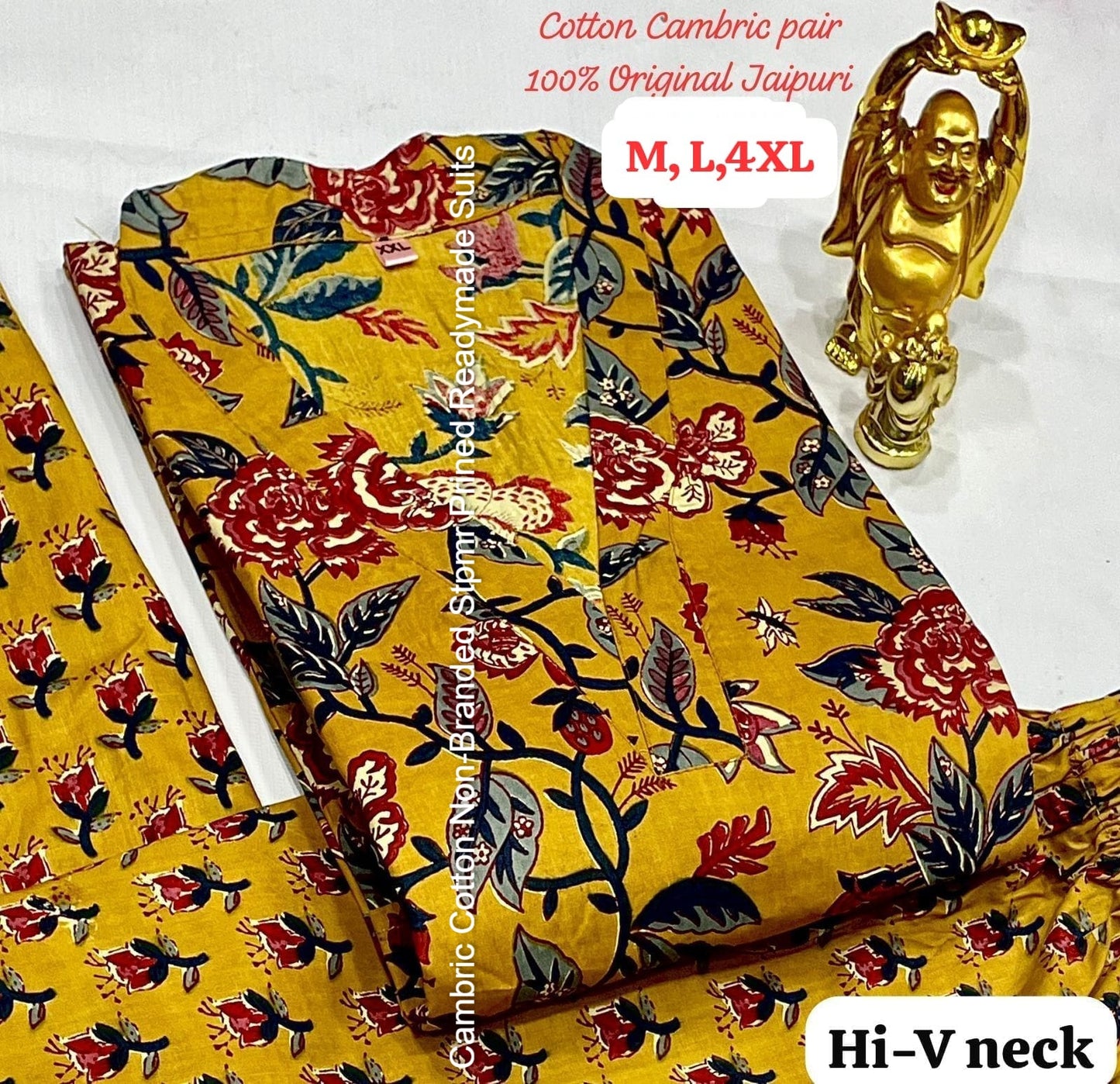 Cambric Cotton Non-Branded Stpmr Prined Readymade Suits