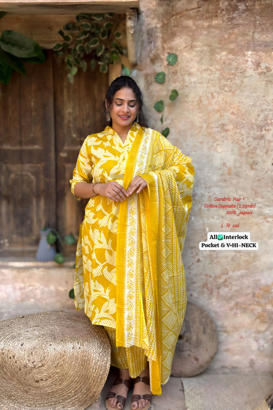 Cambric Pair Non-Branded Stpmr Cotton Readymade Suits