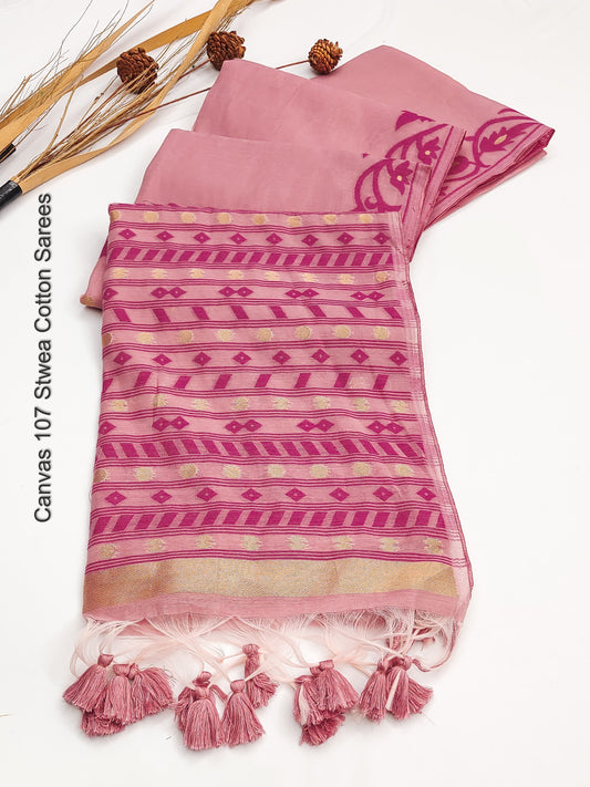 Canvas 107 Stwea Cotton Sarees