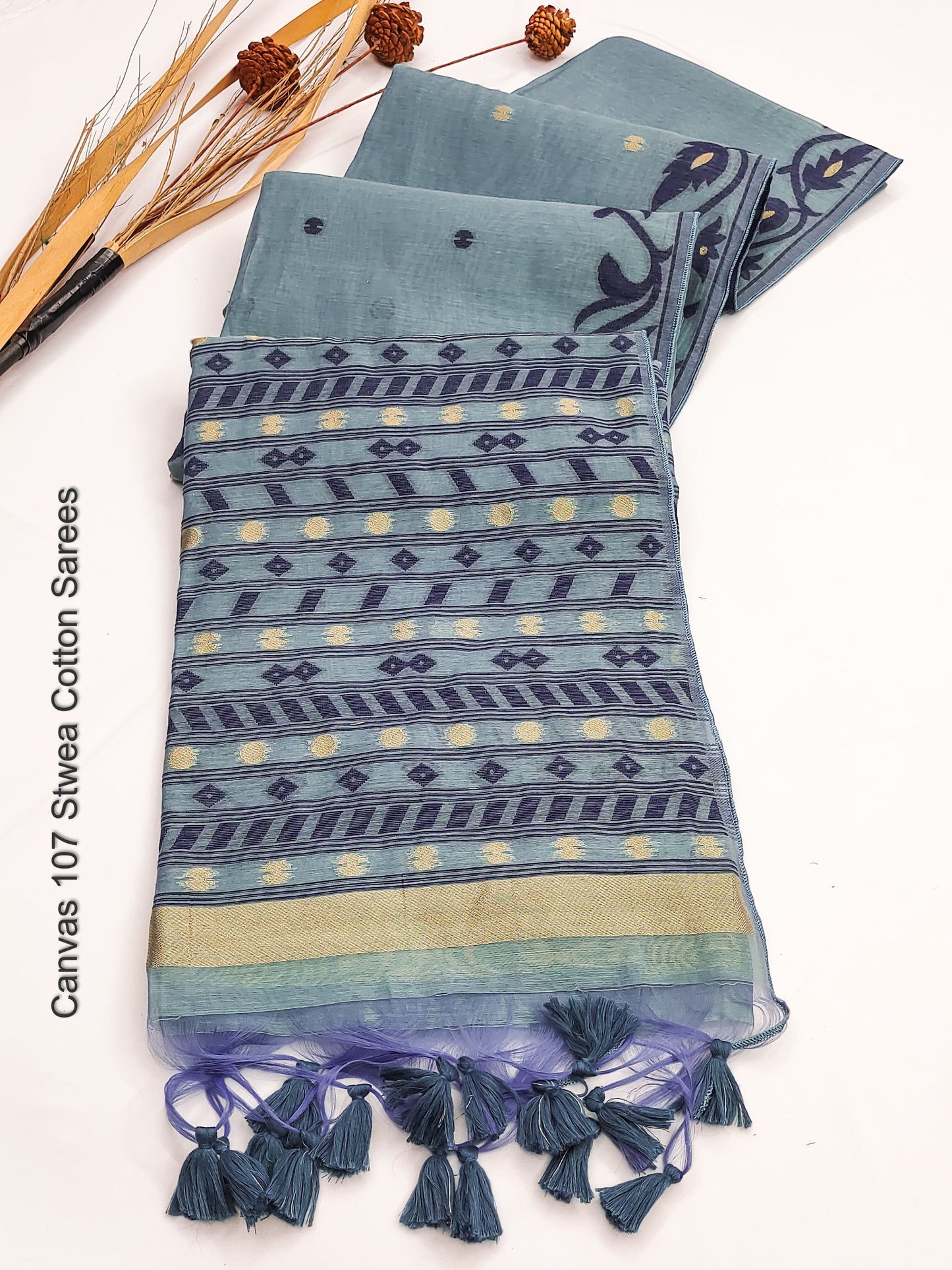 Canvas 107 Stwea Cotton Sarees