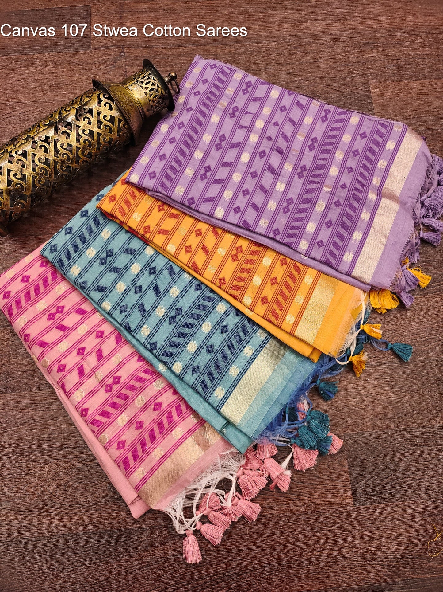 Canvas 107 Stwea Cotton Sarees