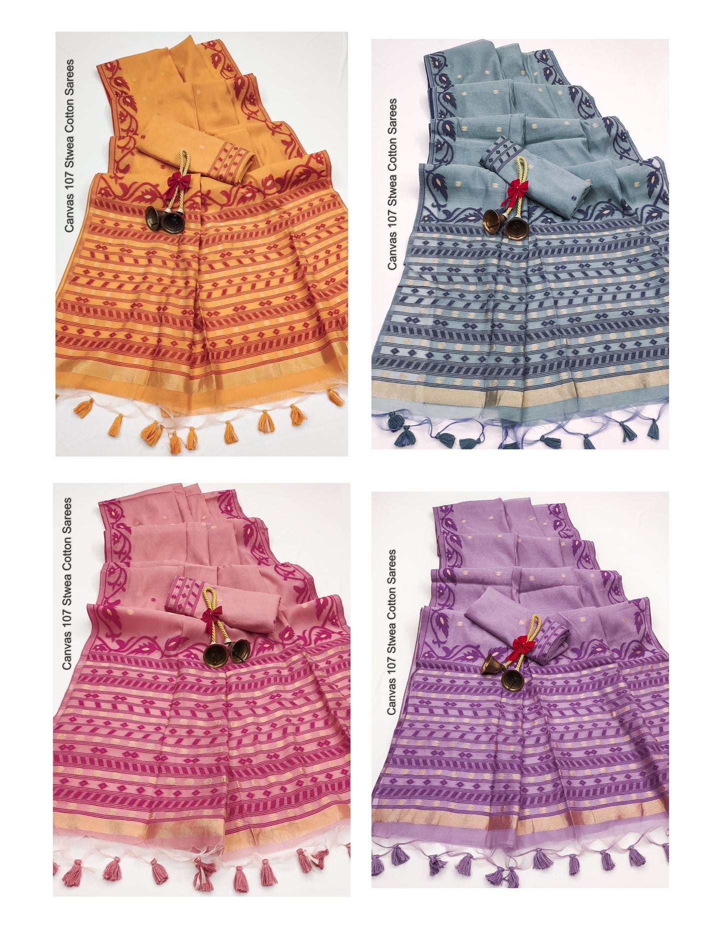 Canvas 107 Stwea Cotton Sarees