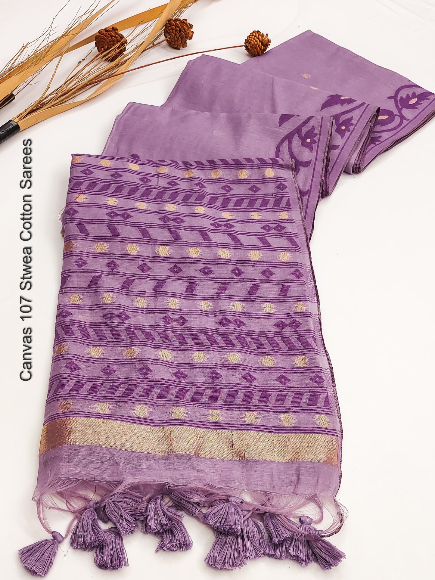 Canvas 107 Stwea Cotton Sarees