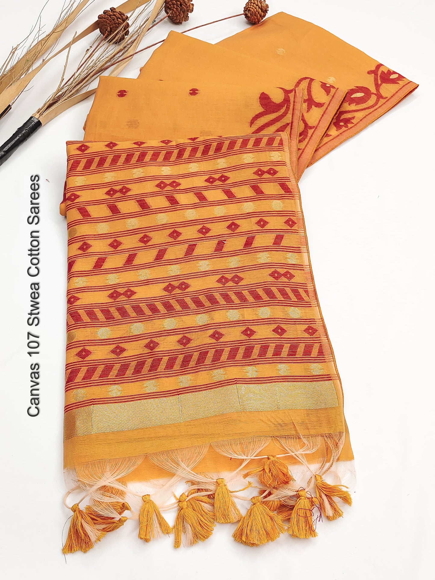 Canvas 107 Stwea Cotton Sarees