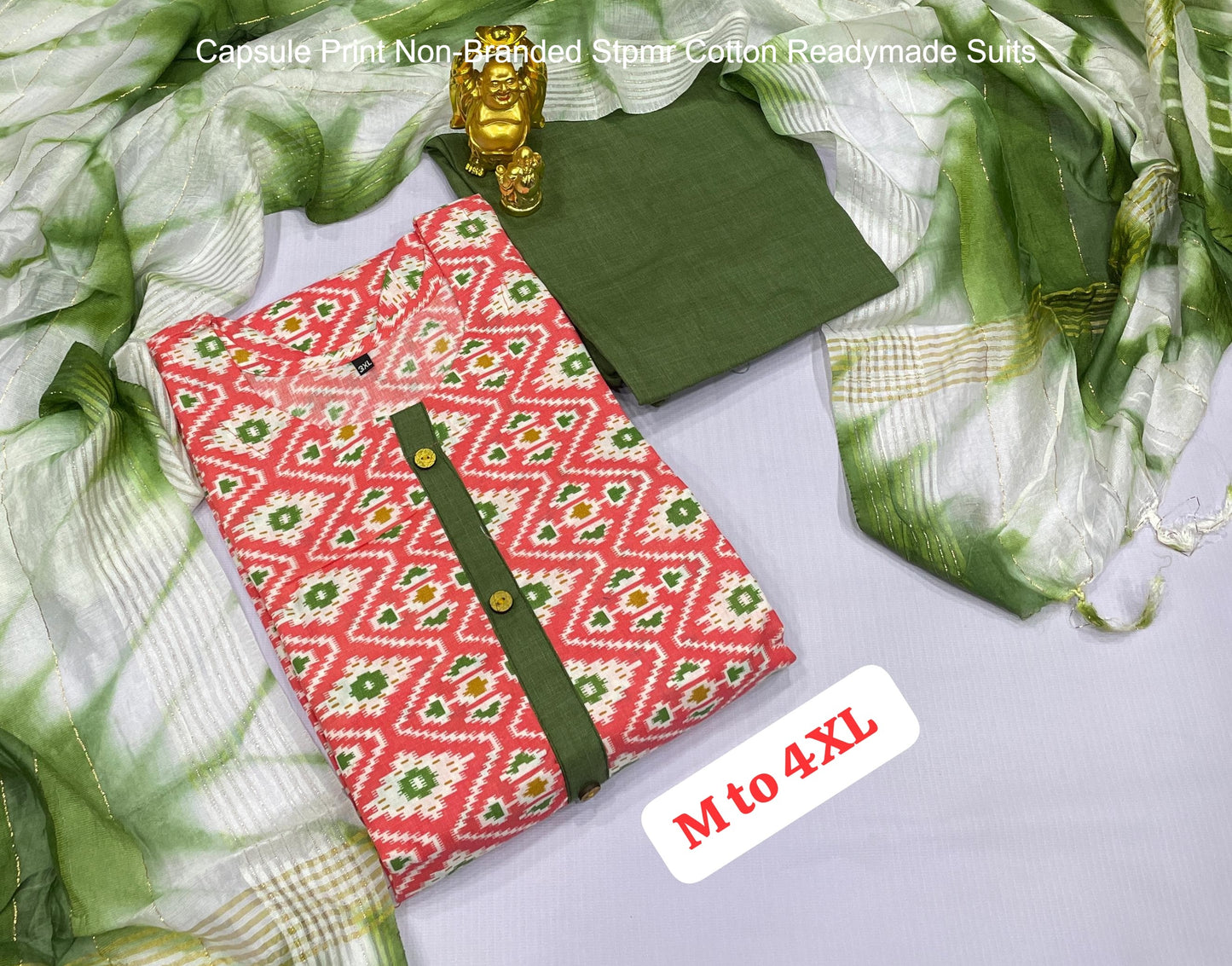 Capsule Print Non-Branded Stpmr Cotton Readymade Suits