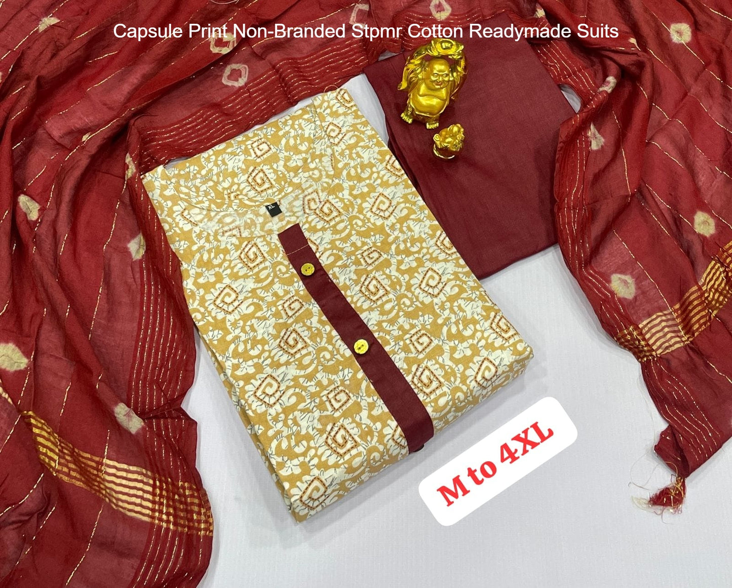 Capsule Print Non-Branded Stpmr Cotton Readymade Suits