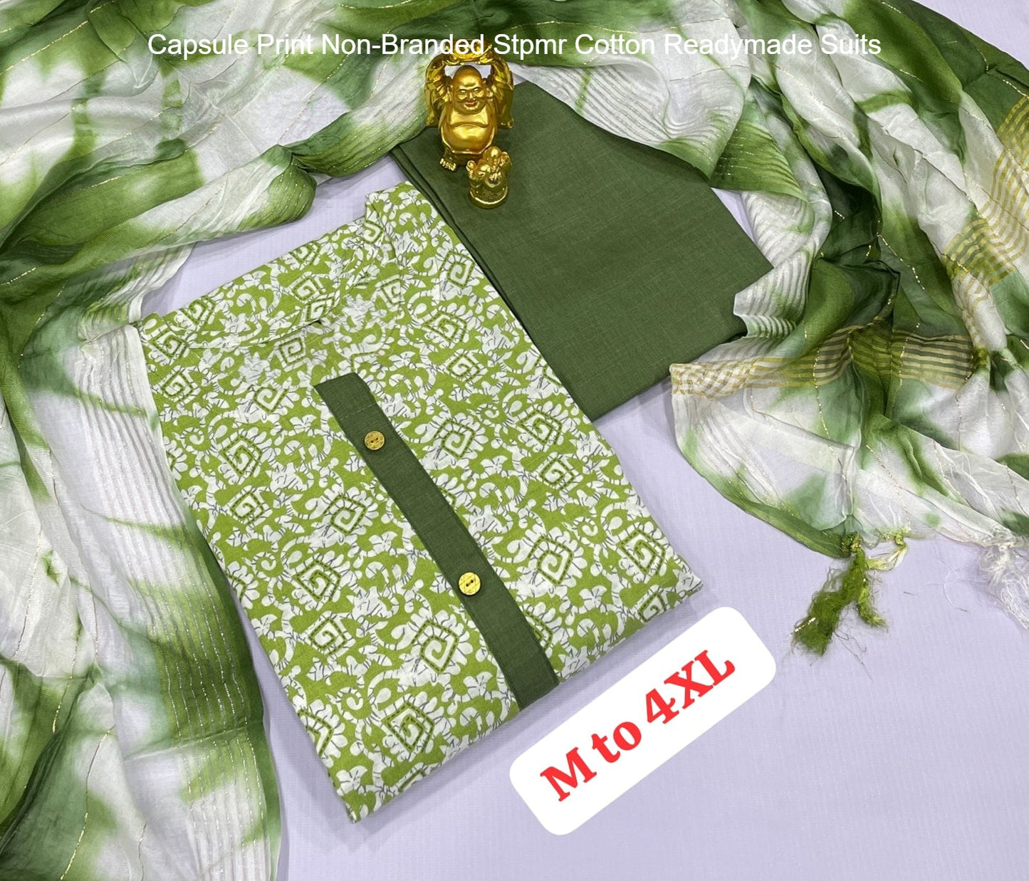 Capsule Print Non-Branded Stpmr Cotton Readymade Suits