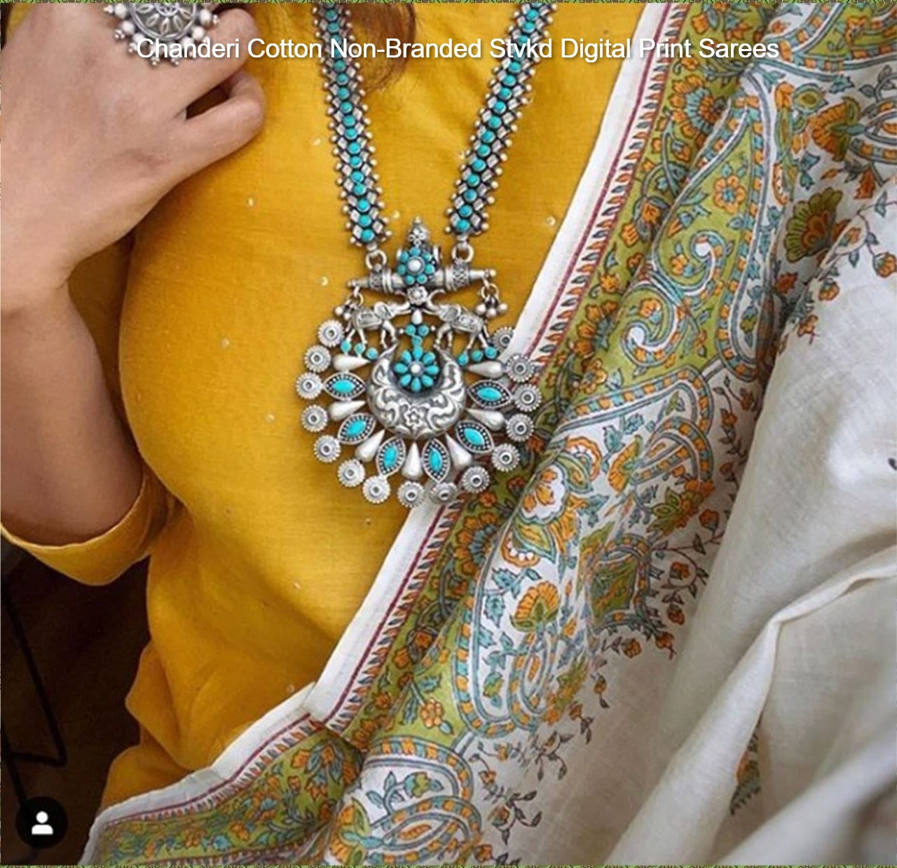 Chanderi Cotton Non-Branded Stvkd Digital Print Sarees