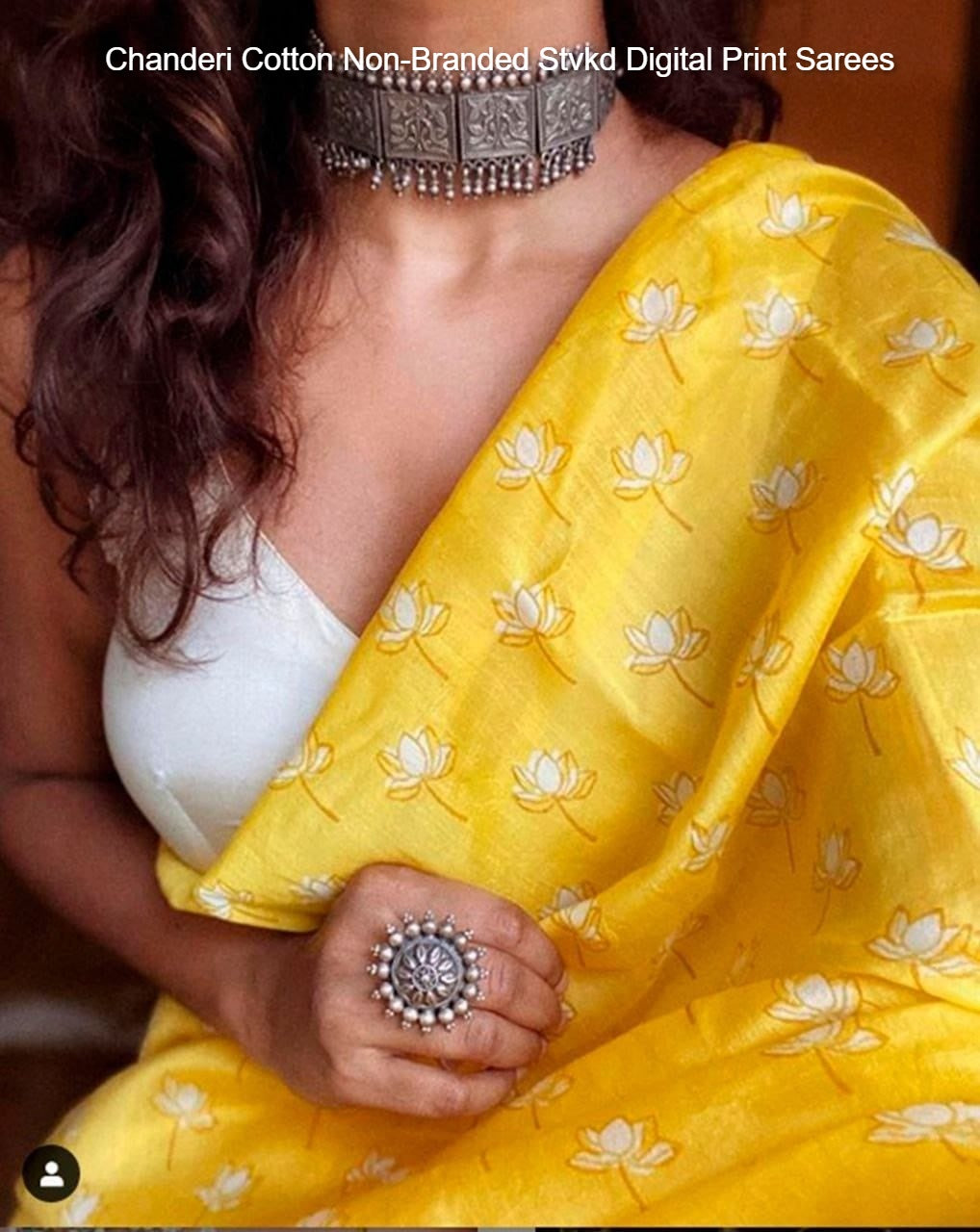 Chanderi Cotton Non-Branded Stvkd Digital Print Sarees