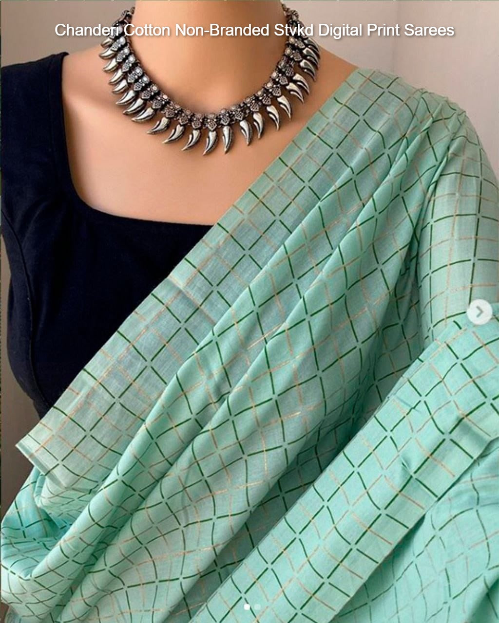 Chanderi Cotton Non-Branded Stvkd Digital Print Sarees