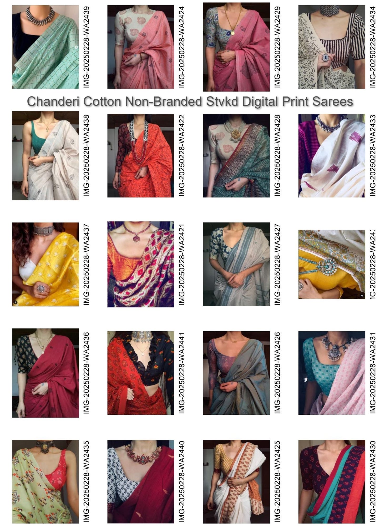 Chanderi Cotton Non-Branded Stvkd Digital Print Sarees
