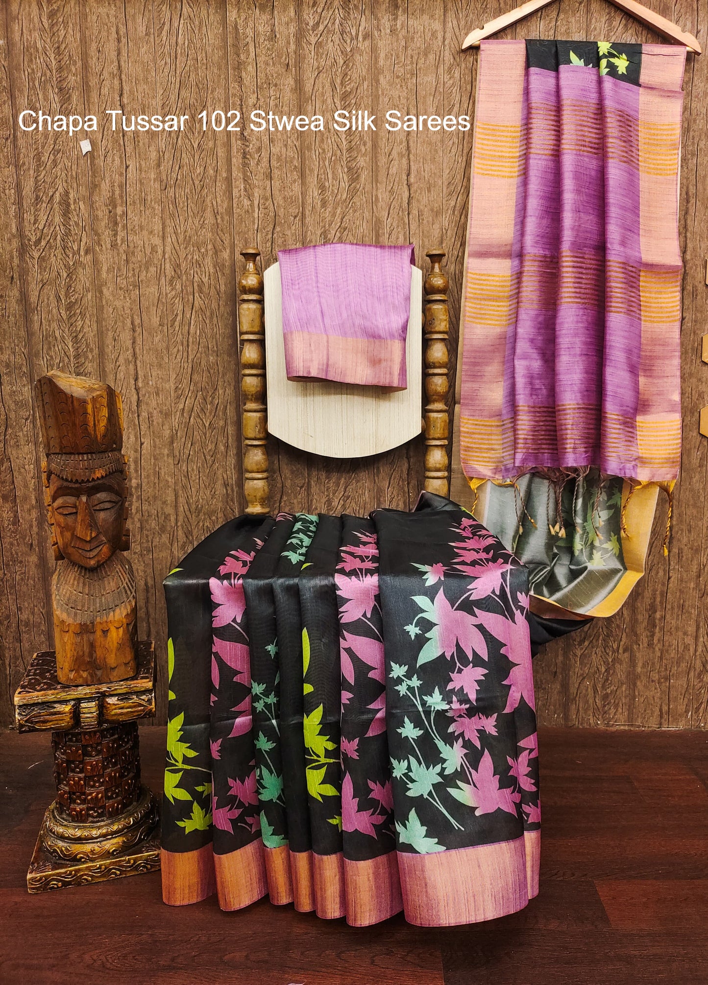 Chapa Tussar 102 Stwea Silk Sarees