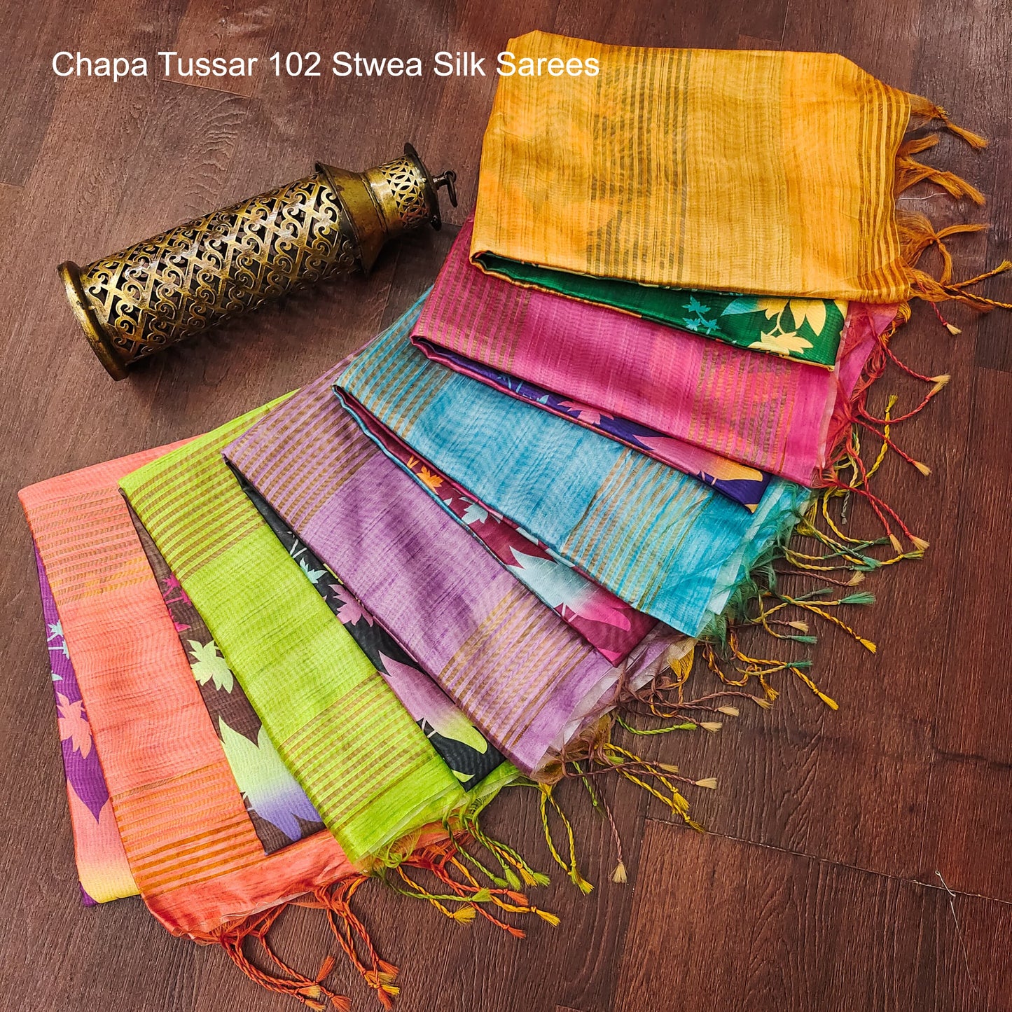 Chapa Tussar 102 Stwea Silk Sarees