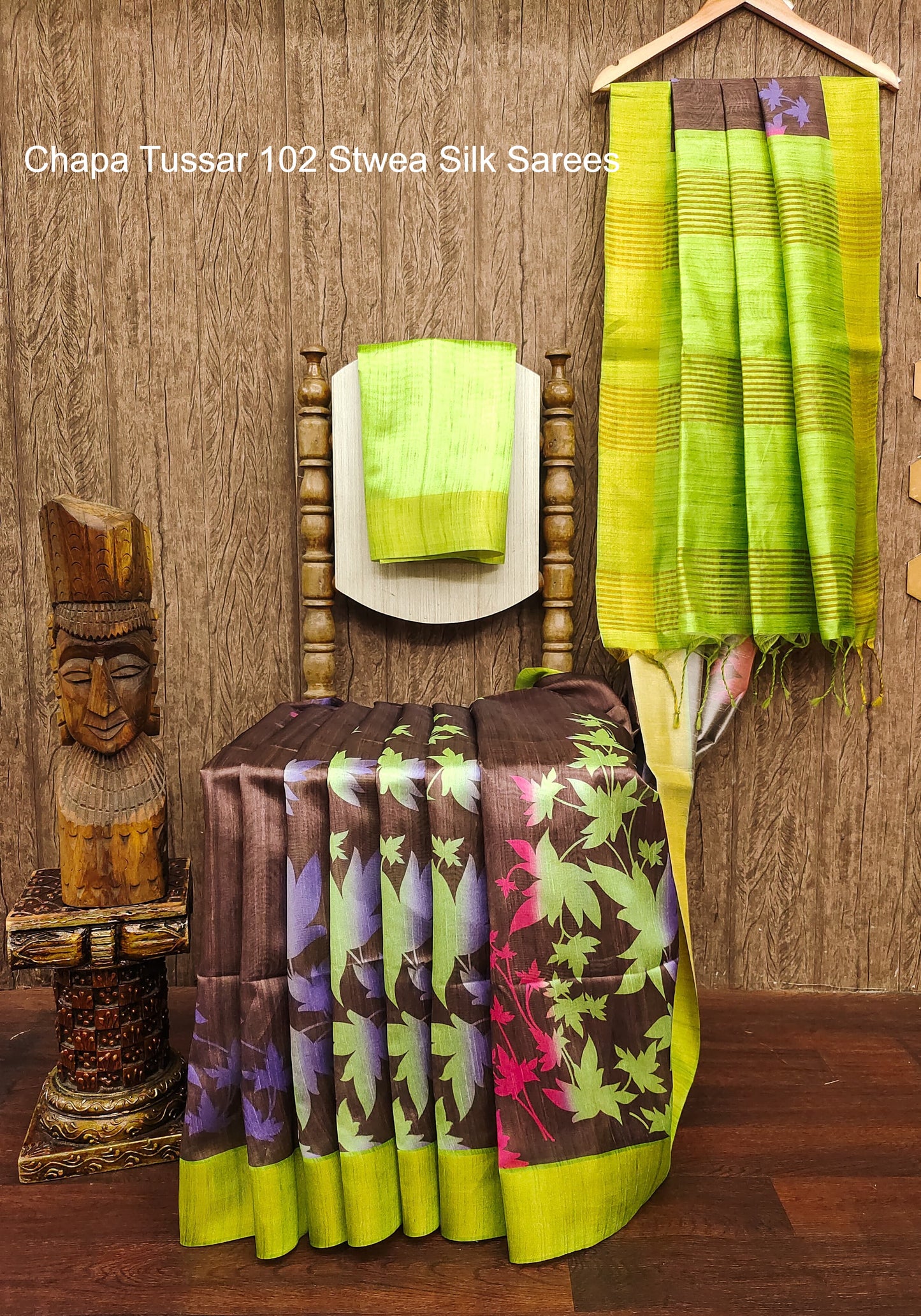 Chapa Tussar 102 Stwea Silk Sarees