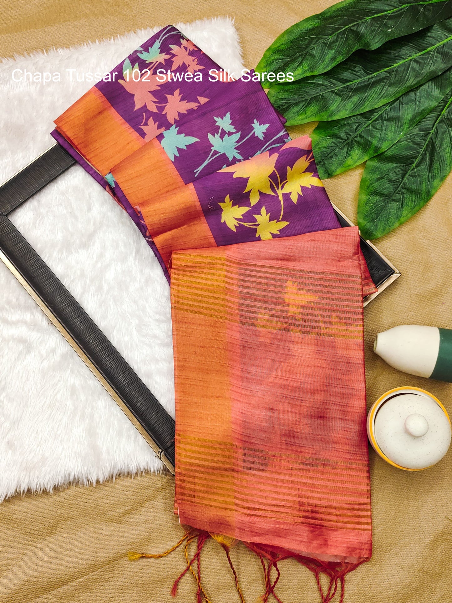 Chapa Tussar 102 Stwea Silk Sarees