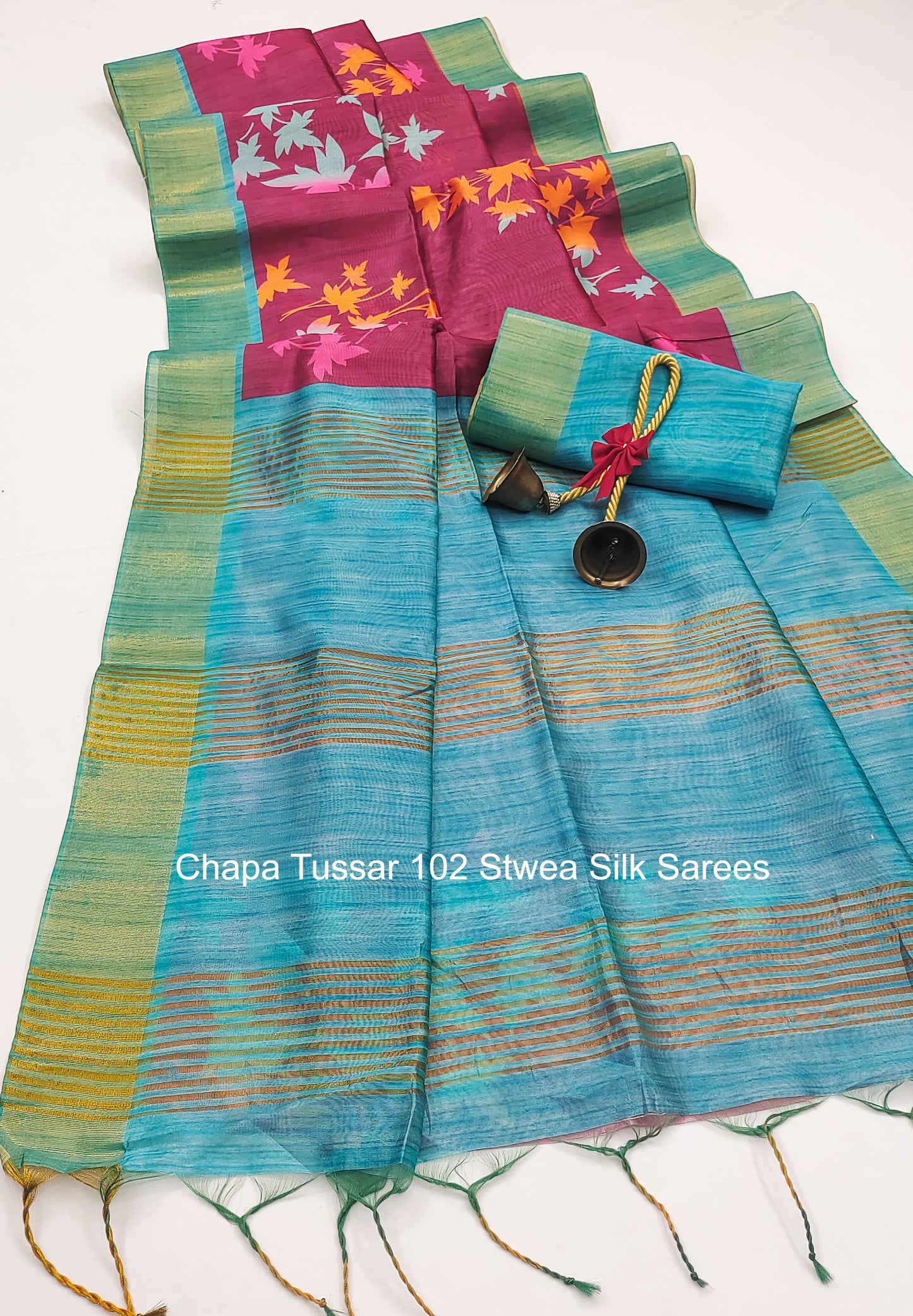 Chapa Tussar 102 Stwea Silk Sarees