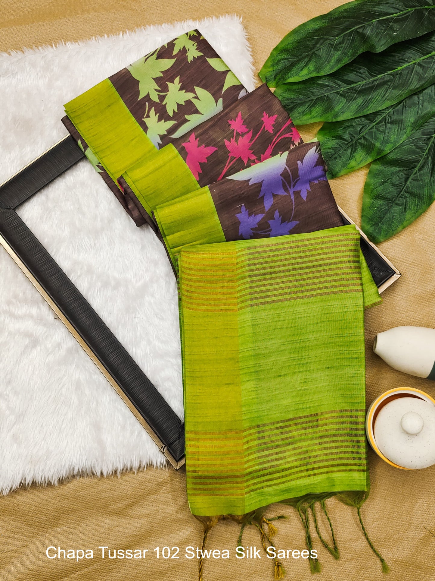 Chapa Tussar 102 Stwea Silk Sarees
