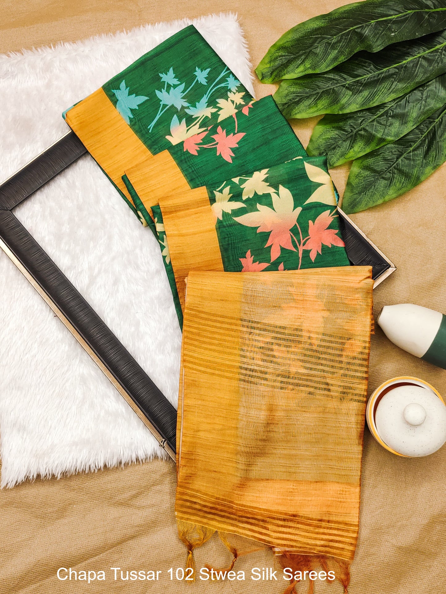 Chapa Tussar 102 Stwea Silk Sarees