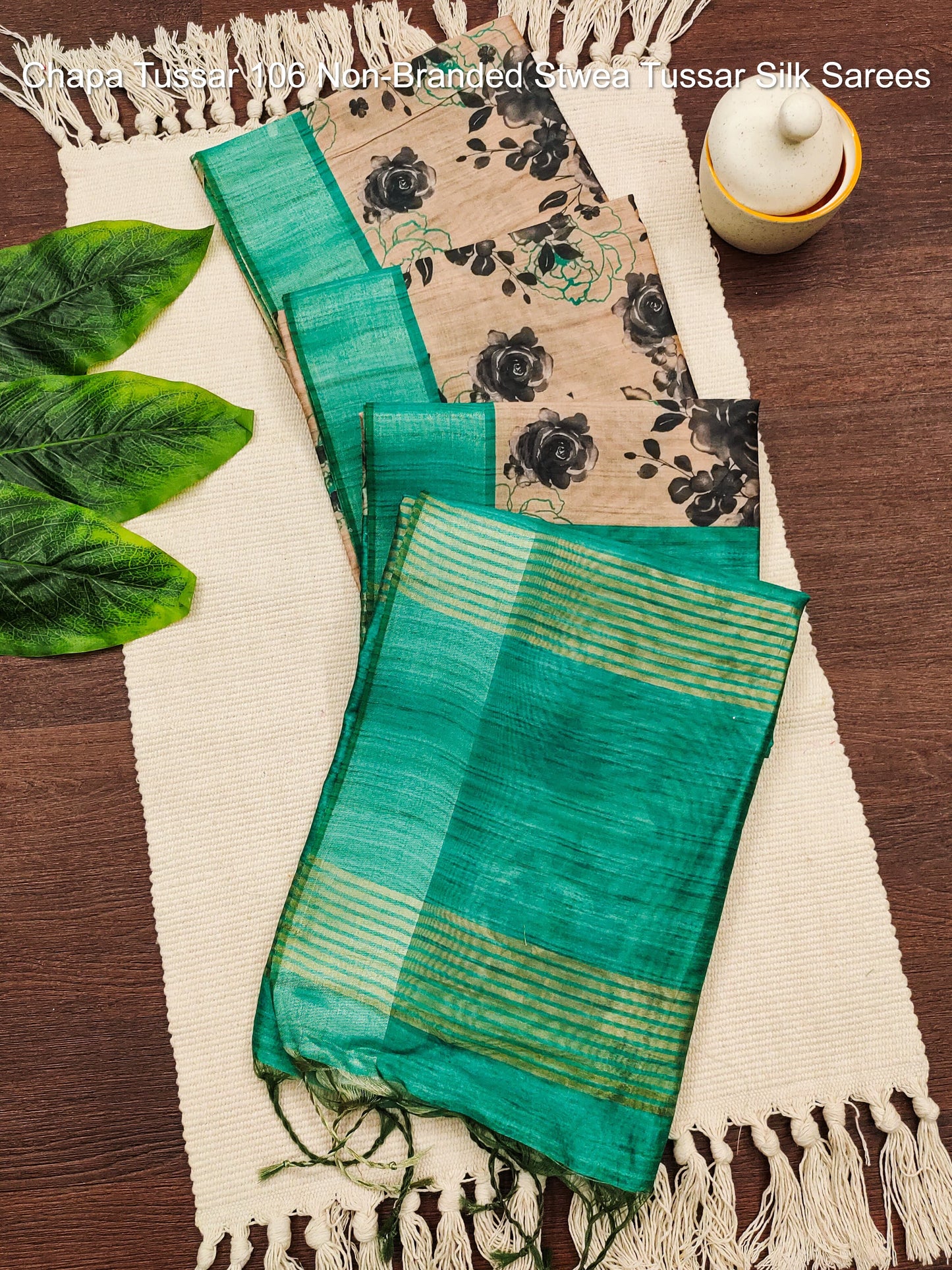 Chapa Tussar 106 Non-Branded Stwea Tussar Silk Sarees