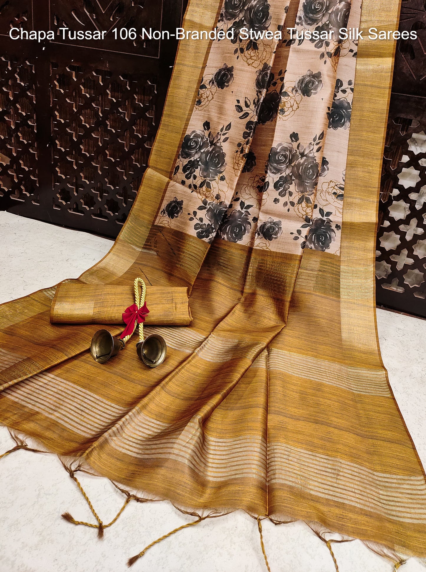 Chapa Tussar 106 Non-Branded Stwea Tussar Silk Sarees