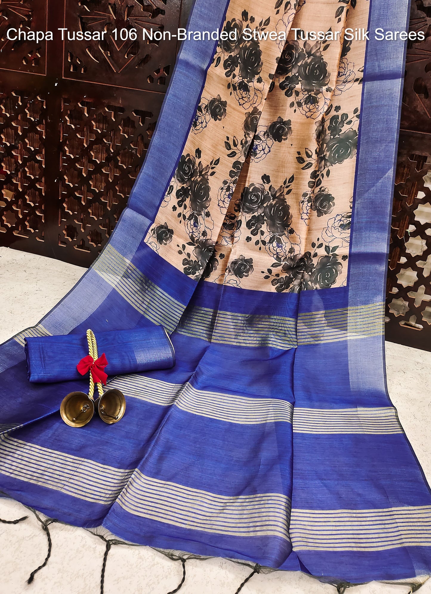 Chapa Tussar 106 Non-Branded Stwea Tussar Silk Sarees