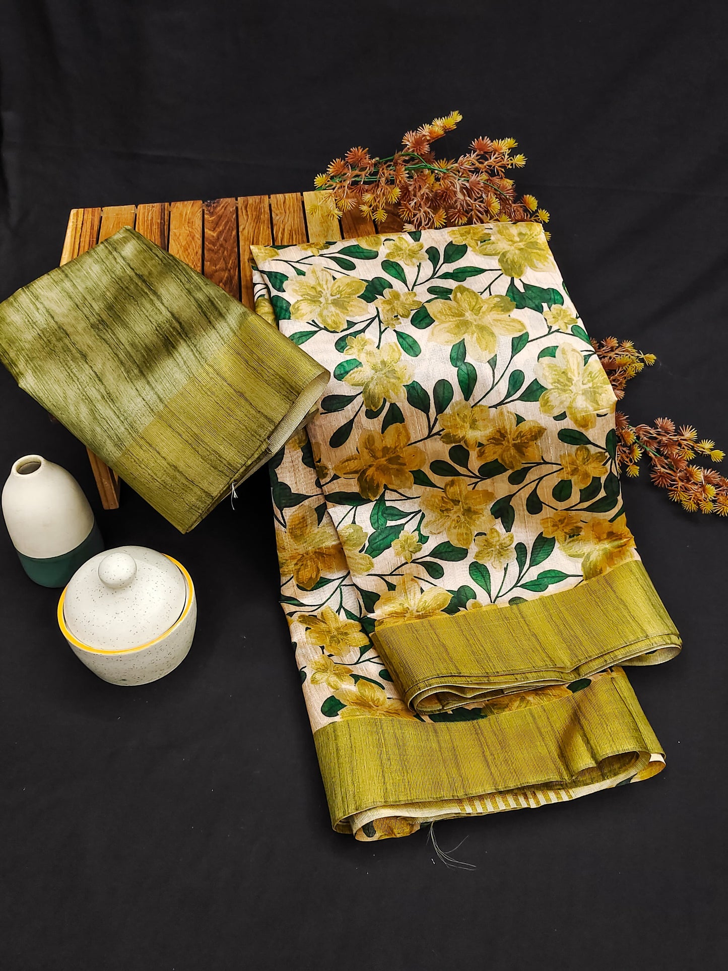 Chapa Tussar Jal 2 Non-Branded Stwea Tussar Silk Sarees